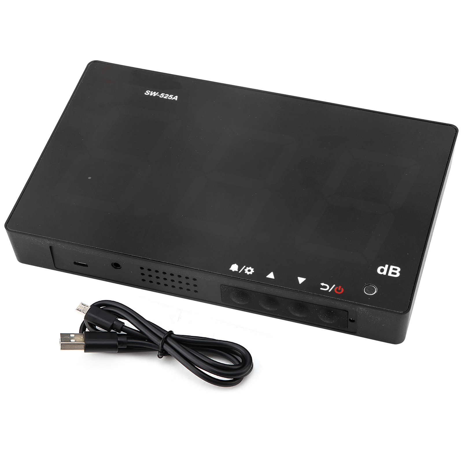 Sw-525a Usb-wand-schallpegelmesser Mit Lcd-anzeige, 30–130 Db