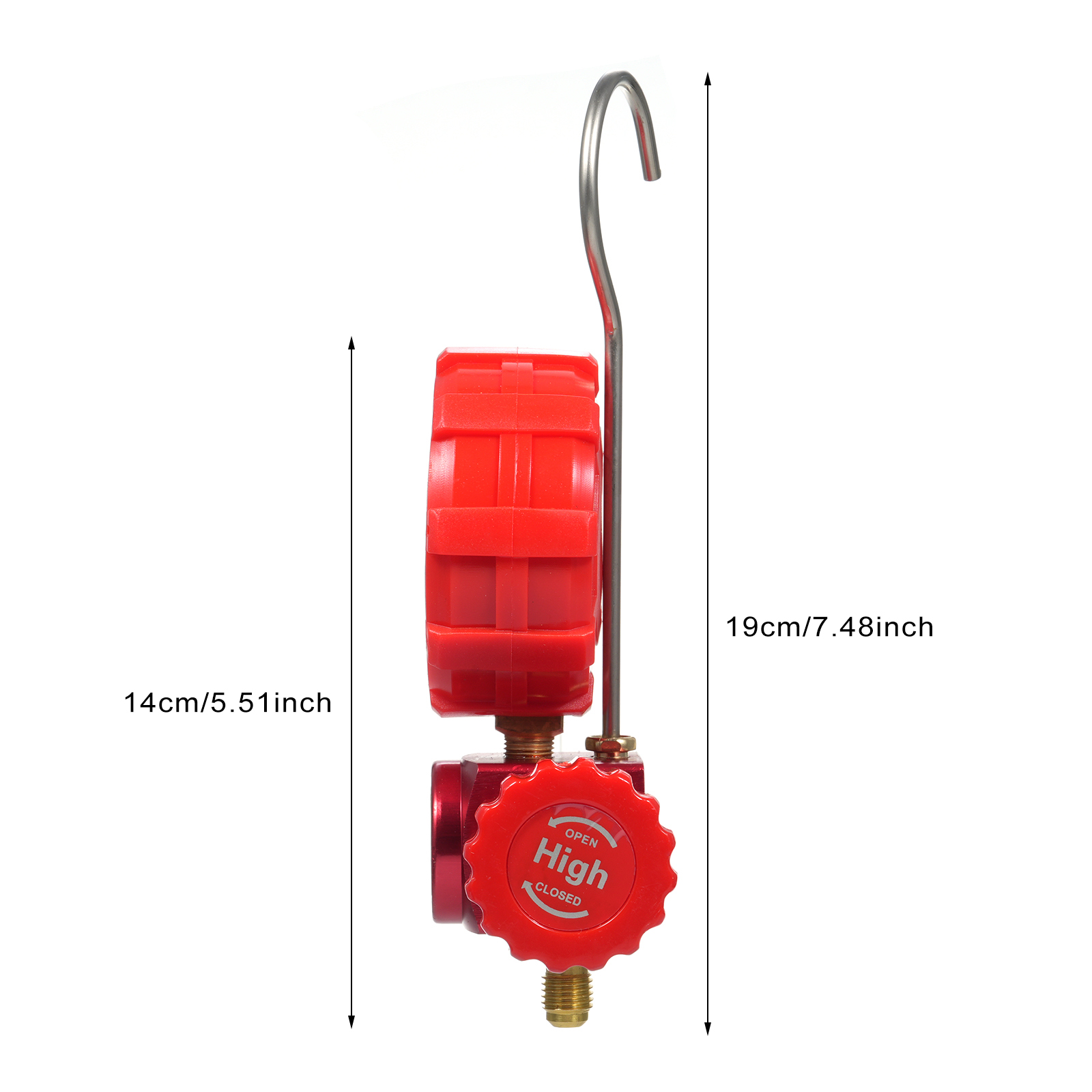 Manometer Für Einen Verteiler, Klimaanlagen-manometer Mit Transparenter Skala, Kompatibel Mit Den Kältemitteln R410a, R22, R134a Und R404a