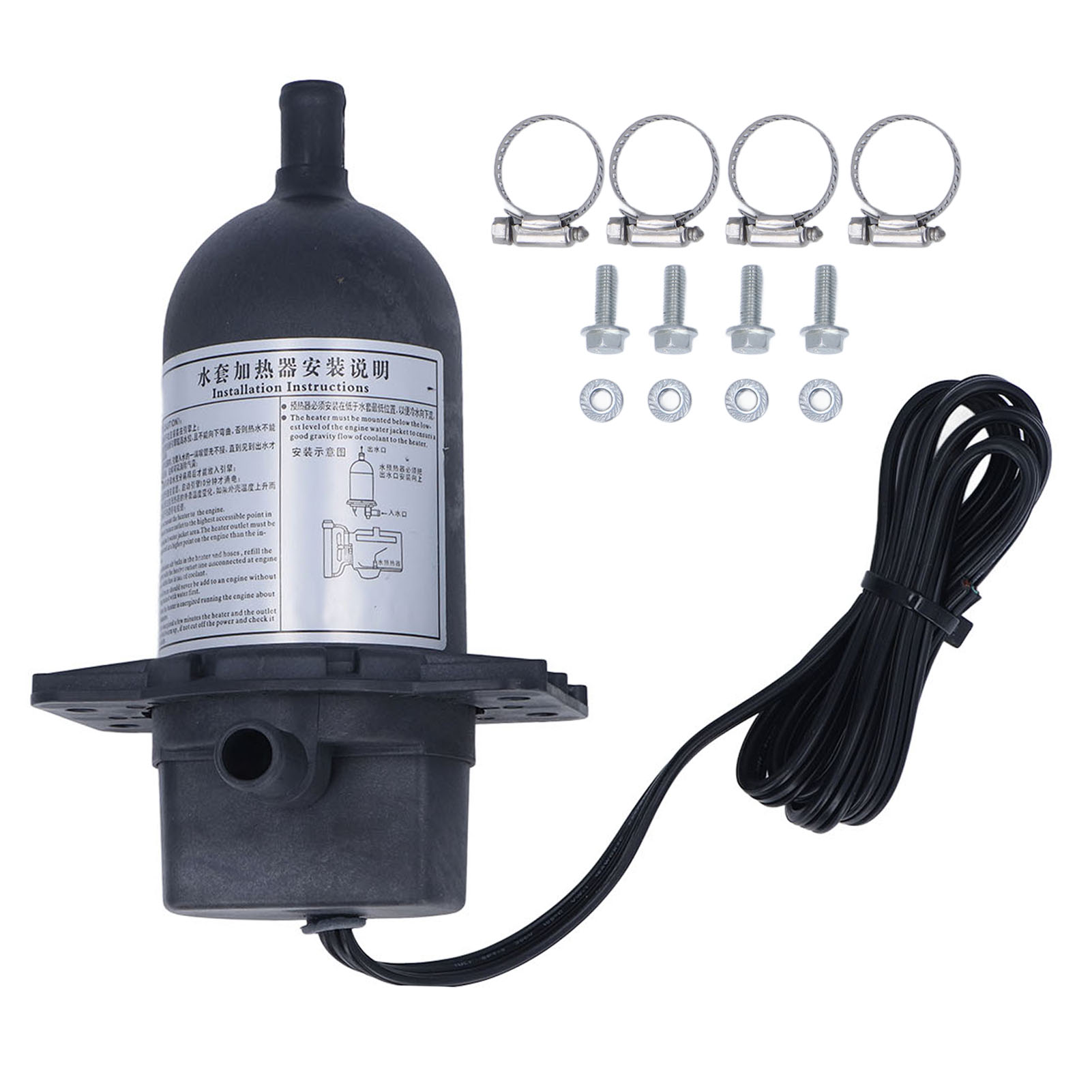 Motorwasservorwärmer, 120 V, 500 W, Für Dieselgeneratoren Mit Automatischer Umwälzung, Thermostat Und Kühlmittel.