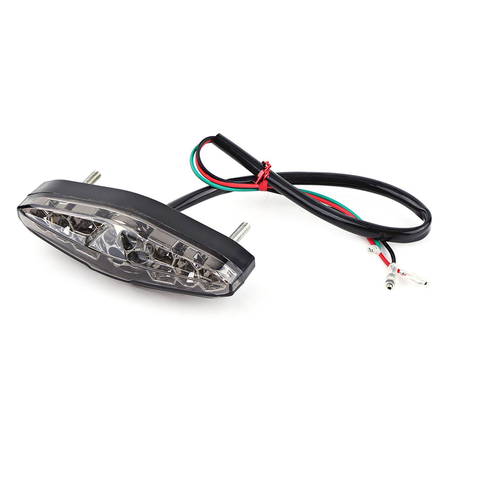 Universelles Motorrad-rücklicht, 12 V, 15 Leds, Kompatibel Mit Motorrädern, Quads Und Offroad-motorrädern, Getönt.