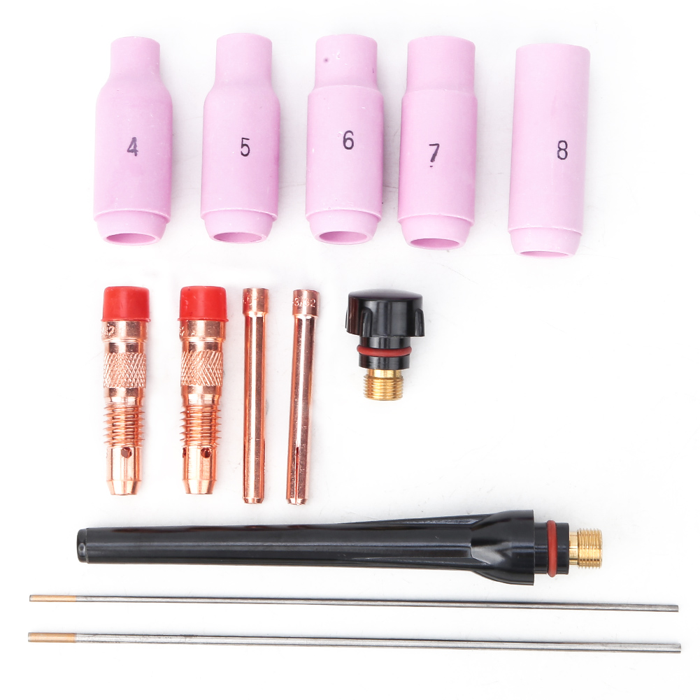 13 Stück Verschleißteile Für Wig-schweißbrenner 1,6 Mm 2,4 Mm Für 17/18/26 (13 Stück)