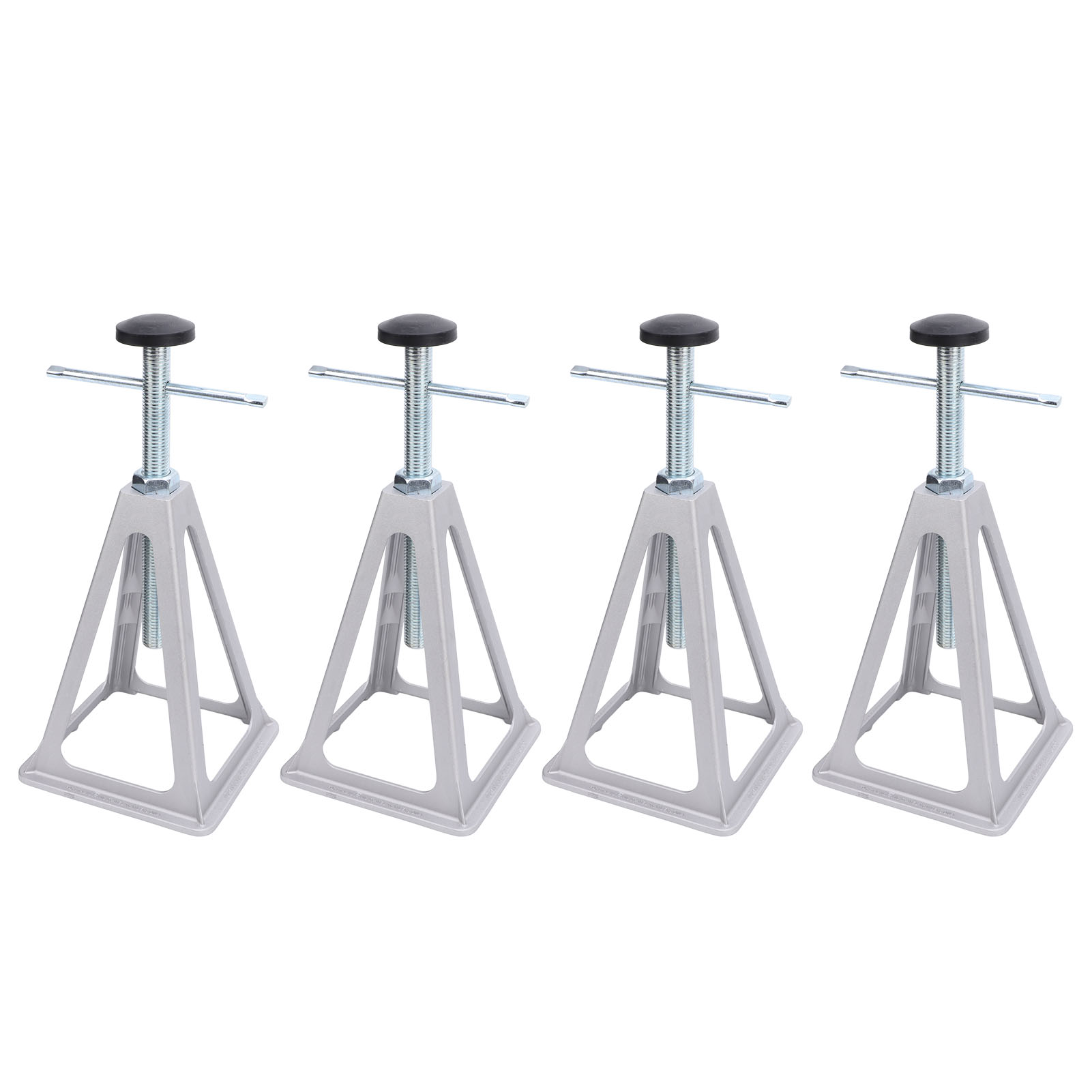 Verstellbare Stabilisierungsstützen Von 28 Bis 44 Cm, 2,7 T, Für Wohnmobile, Wohnwagen Und Campingbusse, Mit Maximaler Tragfähigkeit Und Nivellierschraube, 4er-set.