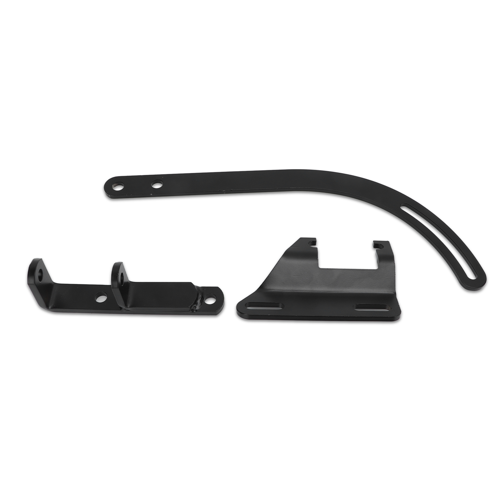 Swp Lichtmaschinenhalterungssatz Aus Schwarzem Stahl, 3-teilig, Für Small-block-motoren Sbc 265 283 305 327 350 383 400