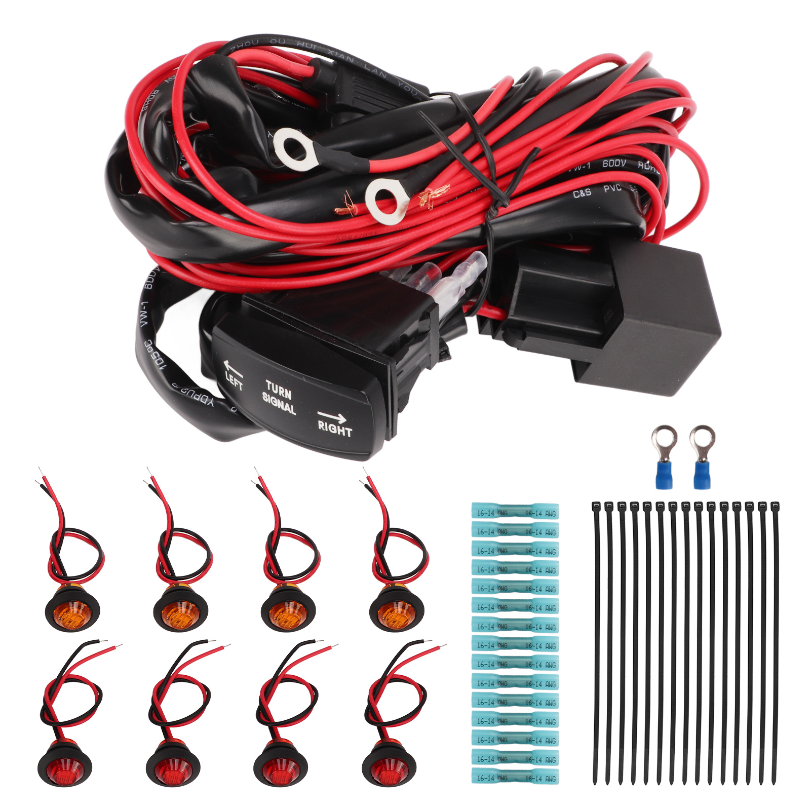 Wippschalter-blinker-kit Für Utv/atv, Straßenzugelassen, Ersatz-blinkerrelais Für Polaris Ranger Rzr Horizontal