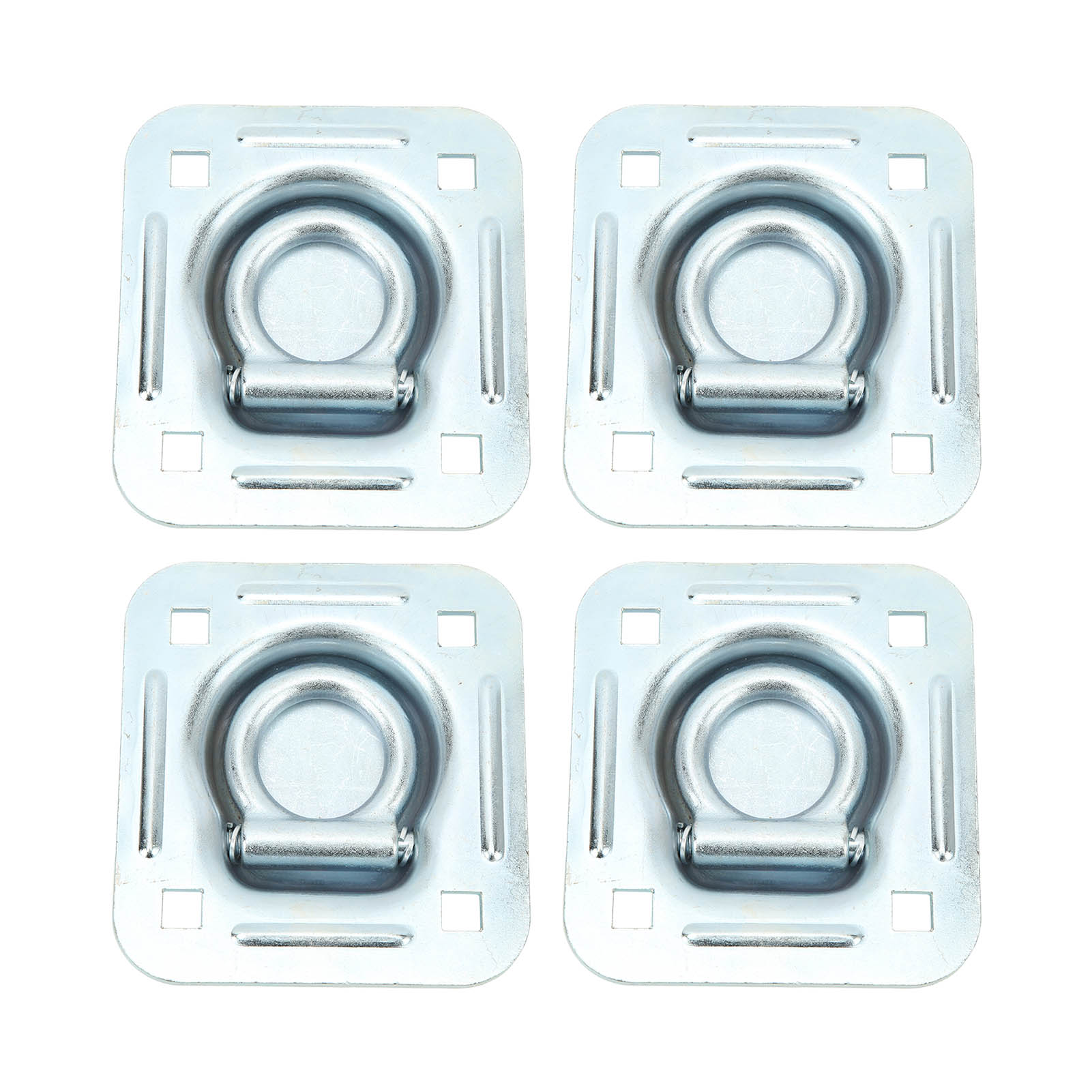 Versenkte D-ringe Für Zurrgurte, Robuste, Versenkte Ladungsanker, 124 X 114 Mm, Für Transporter Und Anhänger, 4er-pack