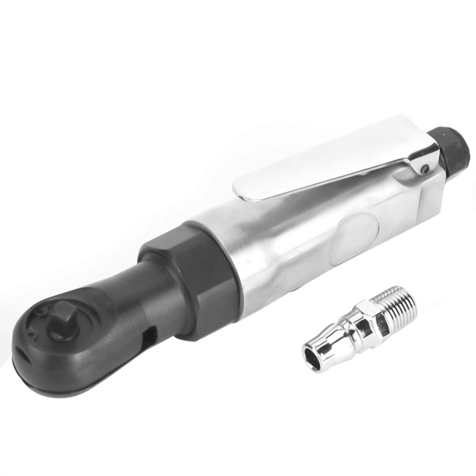 Pneumatischer Ratschenschlüssel Mit Geradem Schaft, Mini-pneumatik-ratschenschlüssel, 1/4"-gewindeanschluss, 1/4"-vierkantkopf.