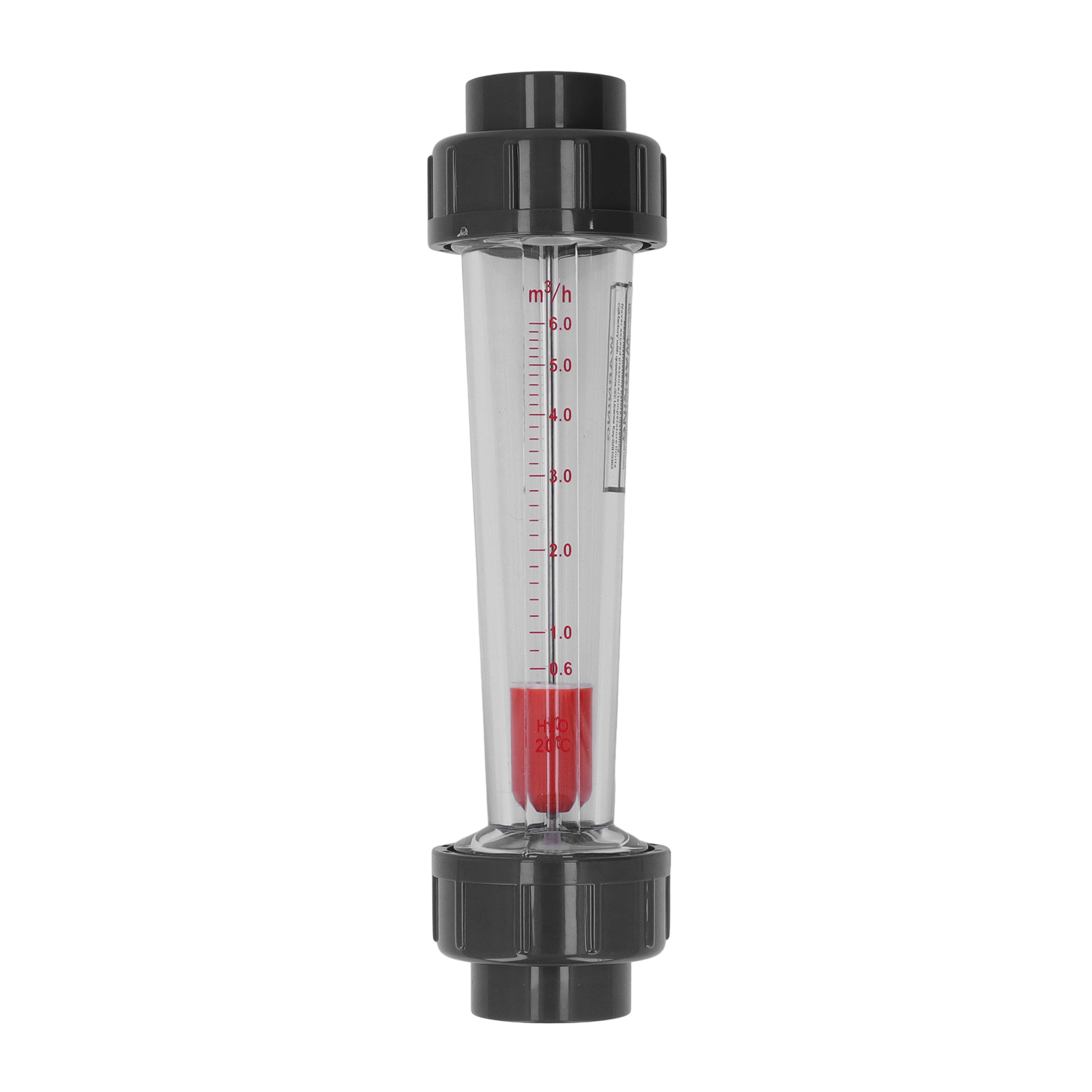 Flüssigkeitsdurchflussmesser, Hochpräzises Abs-kunststoffrohr, Wasserdurchflussmesser Von 0,6 Bis 6 M³/h