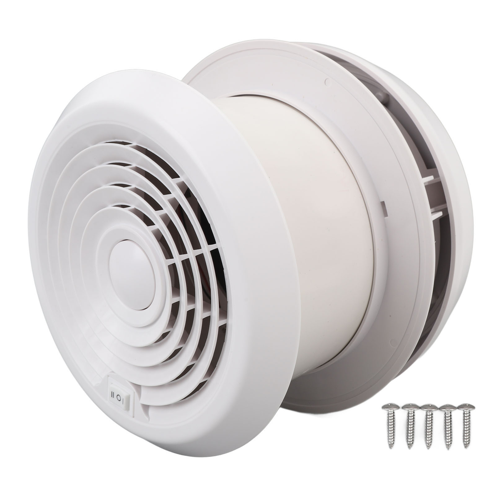 Runder 12-v-deckenventilator, 5000 U/min Mit Gitter Für Wohnmobile, Wohnwagen, Campervans Und Yachten
