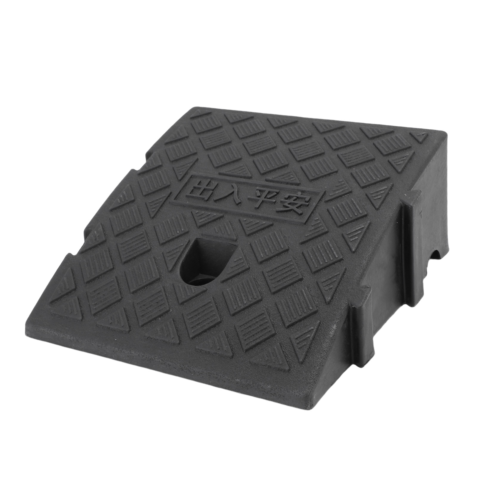 Zugangsrampe Mit Seitlicher Schleife, 25 X 27 X 11 Cm, Tragfähigkeit 1000 Kg, Pvc-rampe Für Laderampen, Gehwege, Autos, Roller, Fahrräder Und Motorräder