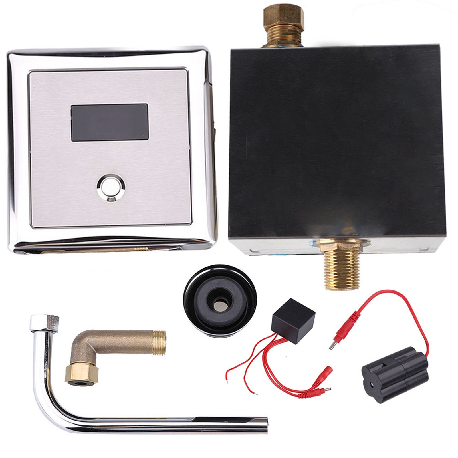 Automatische Spülung Für Urinale, Einfach Zu Installierendes Und Wassersparendes Wandspülventil Mit Schlauchadapter, Für Toiletten, Badewannen Und Badezimmer.