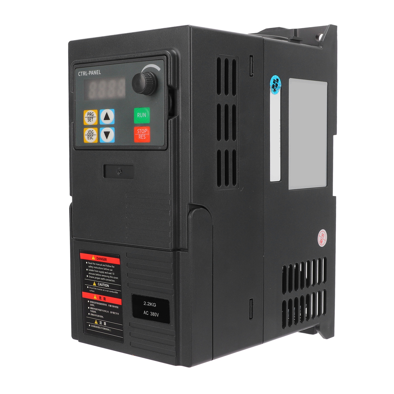 Dreiphasiger Vektor-frequenzumrichter, 340–440 V Eingang, 0–440 V Ausgang, 2,2 Kw, 5,1 A