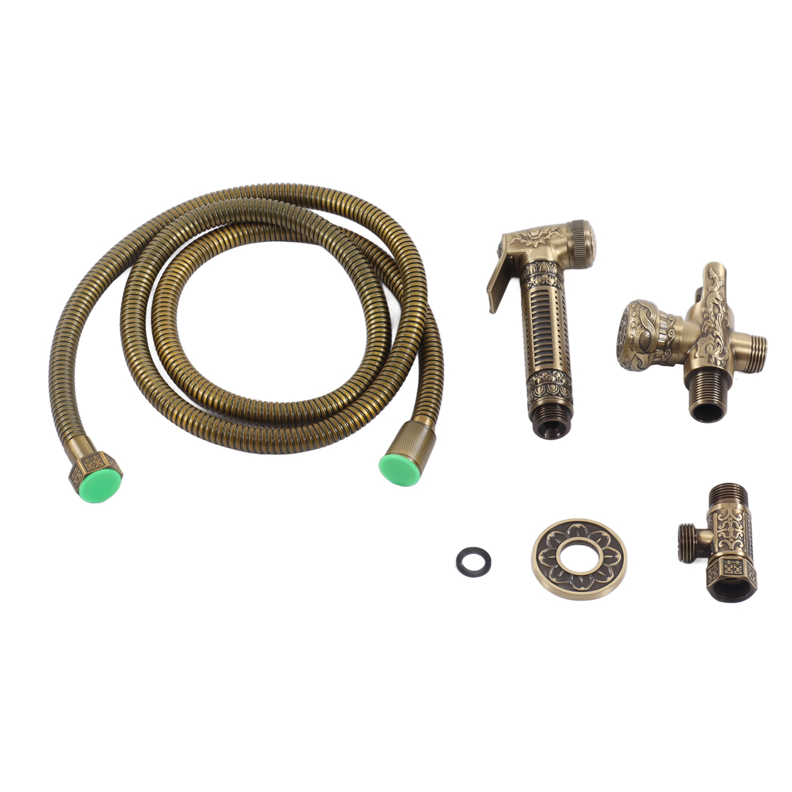 Antiker Bidet-duschkopf, G1/2-gewinde (männlich Und Weiblich), Einhebelmischer, Kupferoptik, Für Wc Mit Absperrventil.