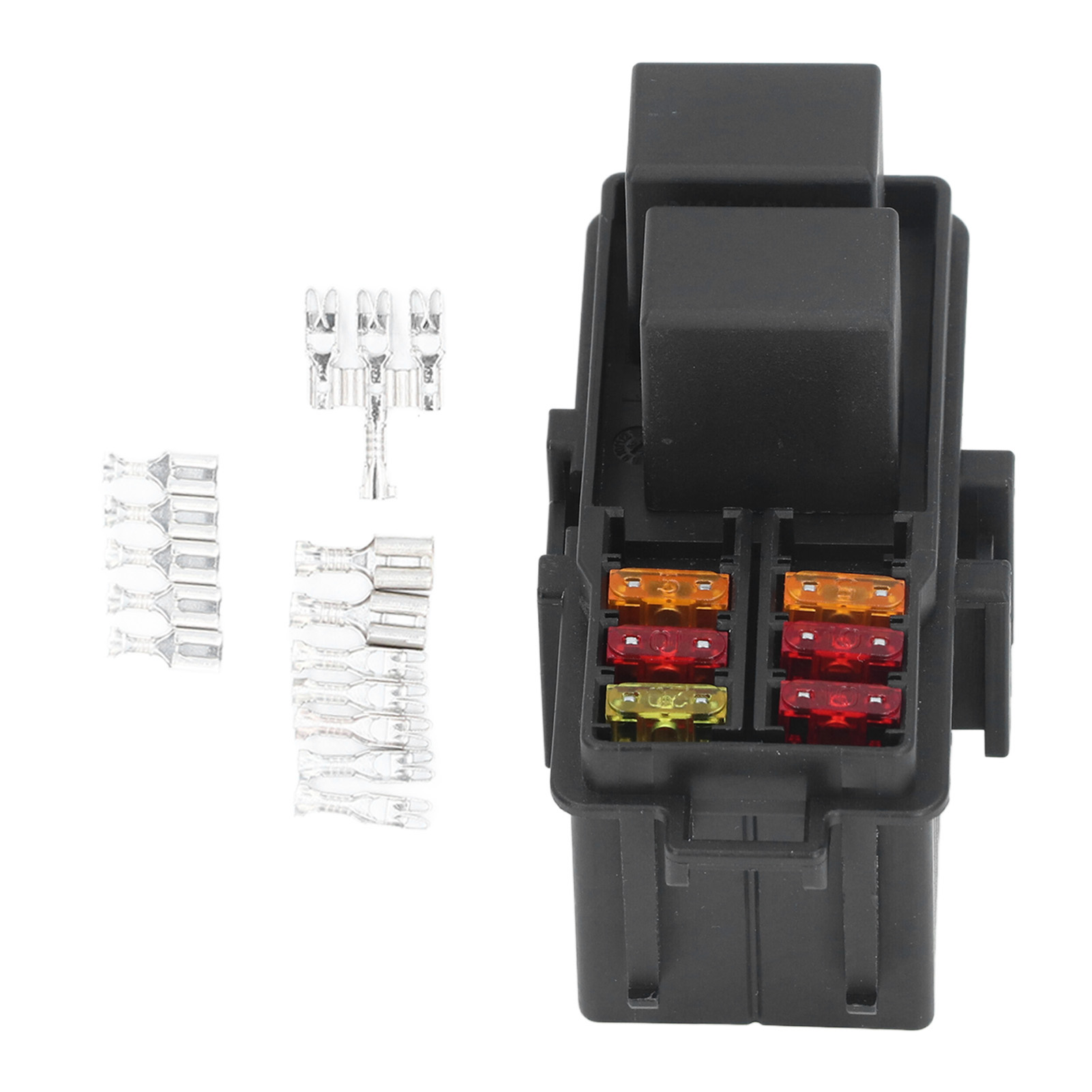 Sicherungs- Und Relaiskasten Mit Zwei 12v Dc 30a 4-poligen Relais Und Sechs Sicherungen (5a, 10a Und 20a) Für Autos Und Boote