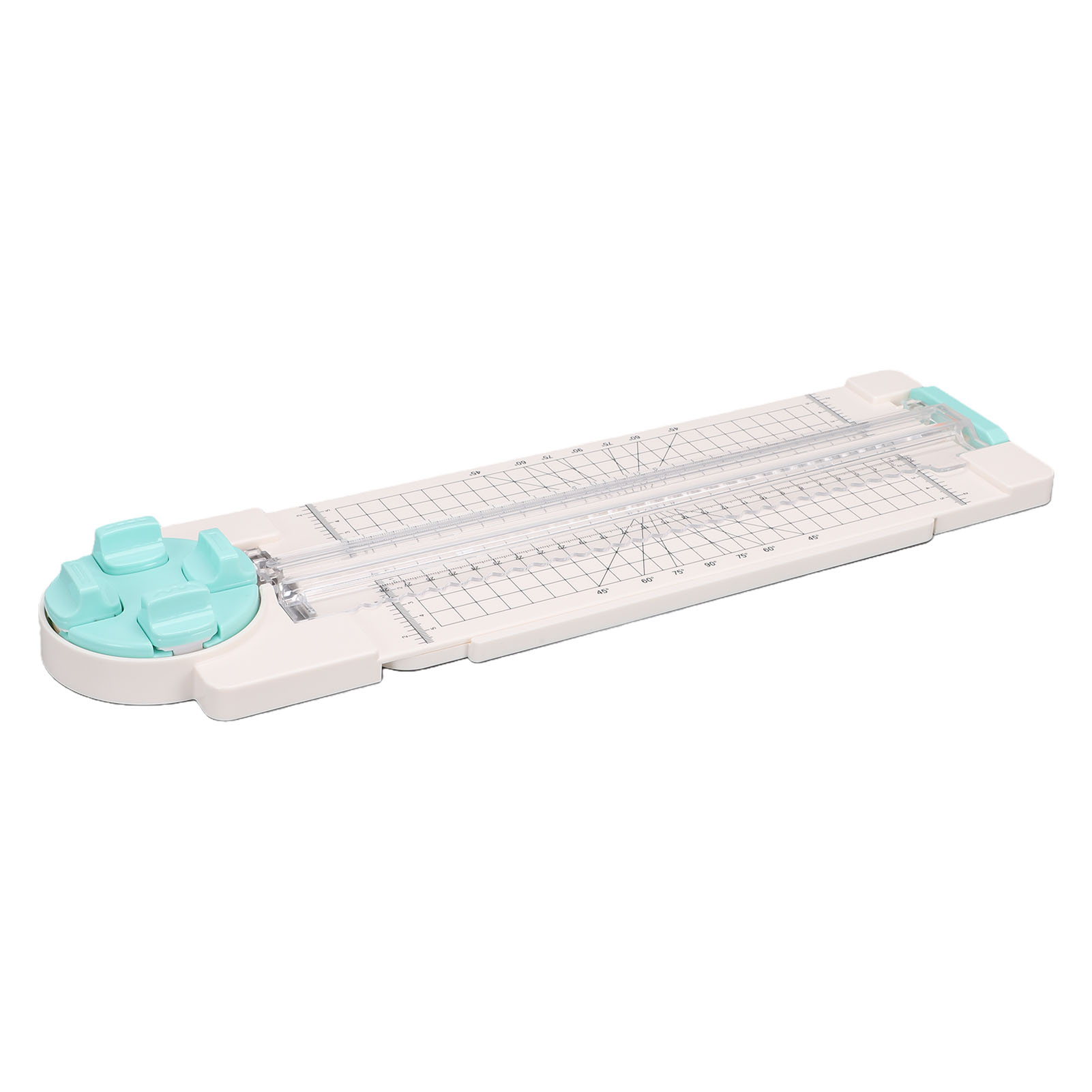 4-in-1 Papierschneider, Gerade, Wellenförmig, Perforiert, Mit Faltfunktion, Multifunktionales Scrapbooking-werkzeug Mit Rotierenden Klingen Für Coupons, Fotos, Postkarten Und Karten.