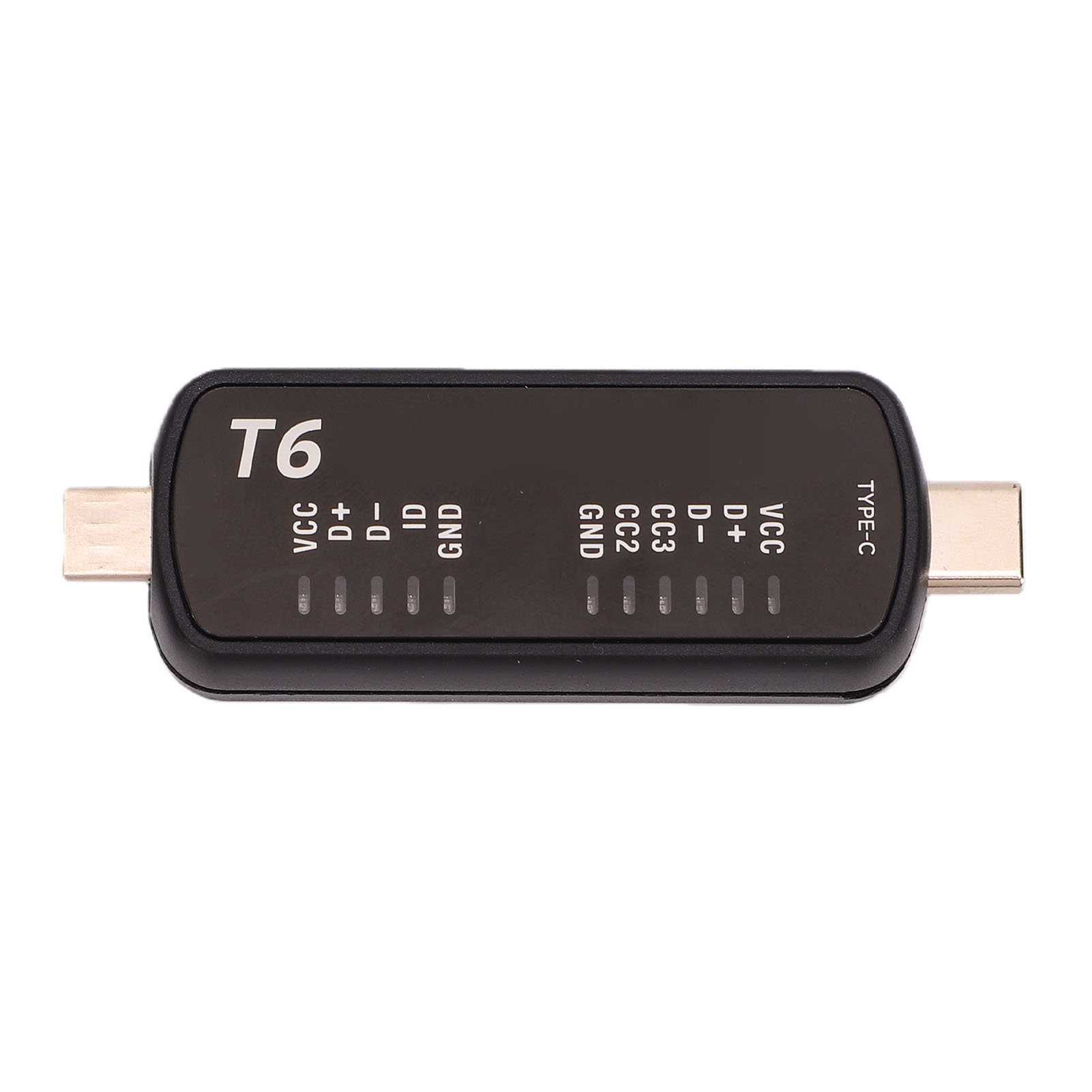 Typ-c-anschluss Mit Strom-, Spannungs- Und Leistungsanzeige Schnellladefunktion Multifunktional Micro-usb-anschluss Digitale T6-anzeige