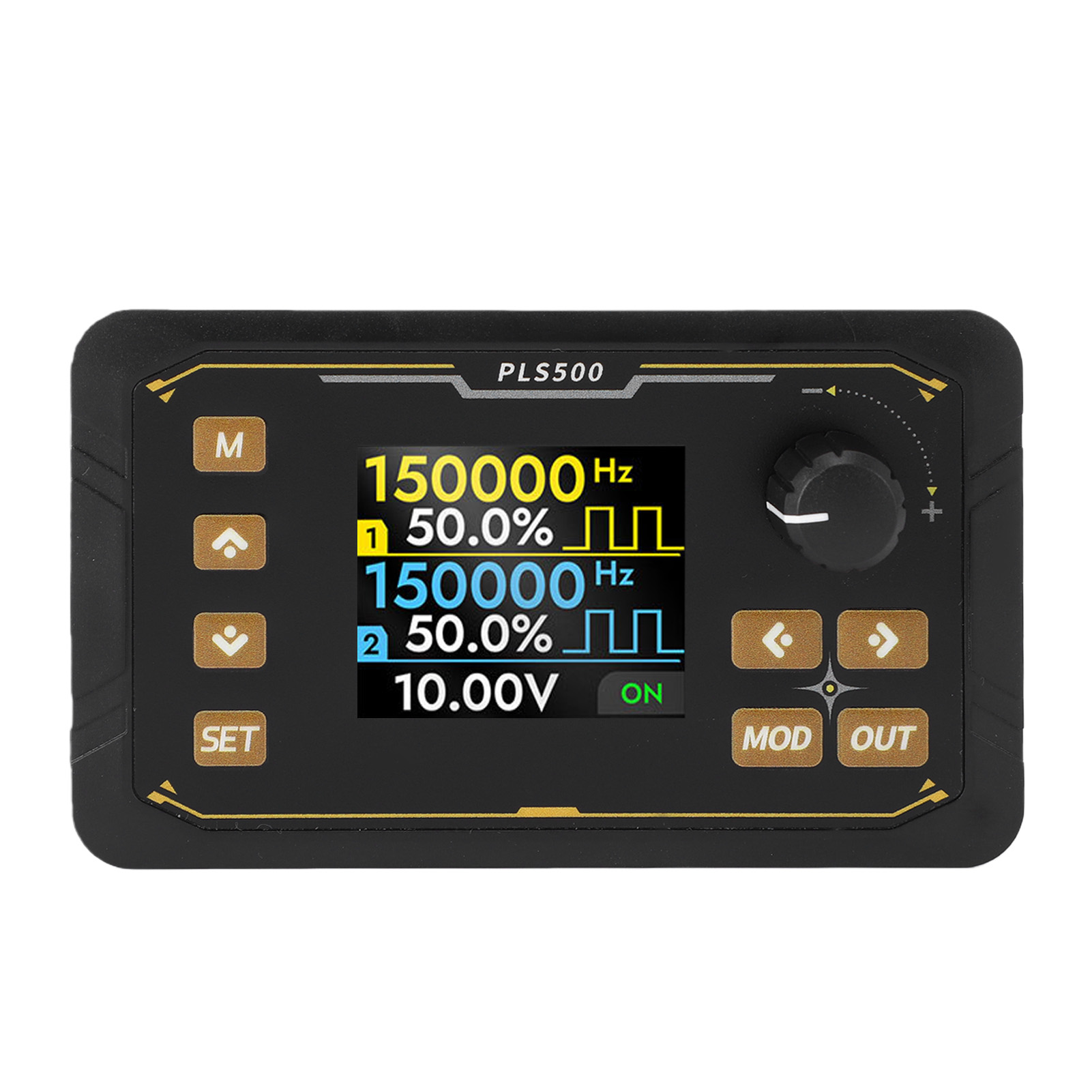 Zweikanaliger Pwm-signalgenerator Von 1 Hz Bis 500 Khz, 0 Bis 100 % Tastverhältnis, 1,8-zoll-farbdisplay, Zeitgebersteuerung, Industrieller Servomotor-impulstester