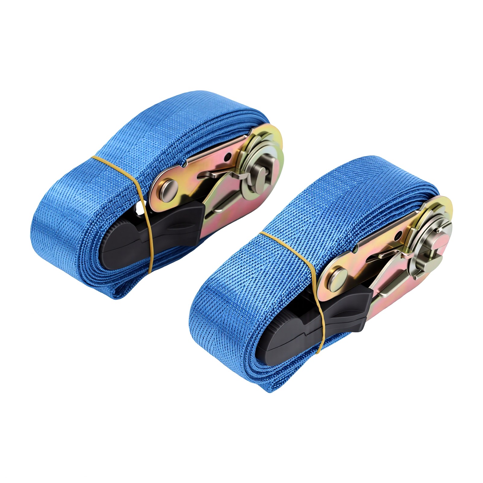 Ratschengurte Zur Ladungssicherung, Ideal Für Ladeflächen, Dachgepäckträger Und Regale. 2 Meter Gurt.