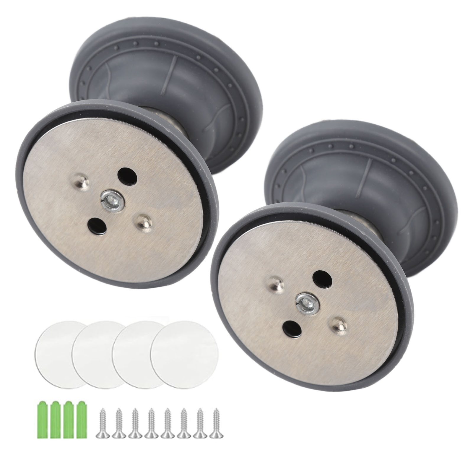 Zwei Magnetische Türschlösser Für Wohnmobile, Geräuschdämmend, Robust, Für Gepäck Von Wohnmobilen, Wohnwagen Und Campingbussen, Grau