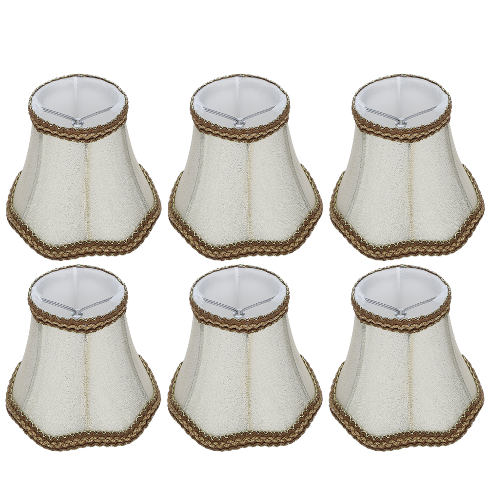 Stofflampenschirm Für Schreibtischlampe (6er-set), Kompatibel Mit E14-glühbirnen.