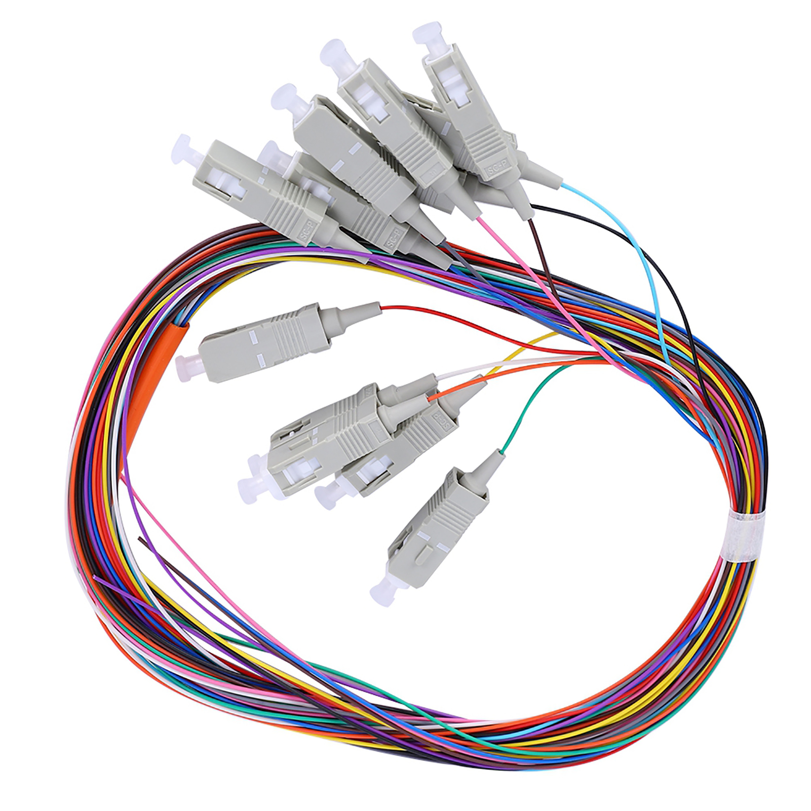 62,5/125 12-poliges Sc/upc Multimode-glasfaserkabel, Carrier-qualität, Mit Pvc-mantel.