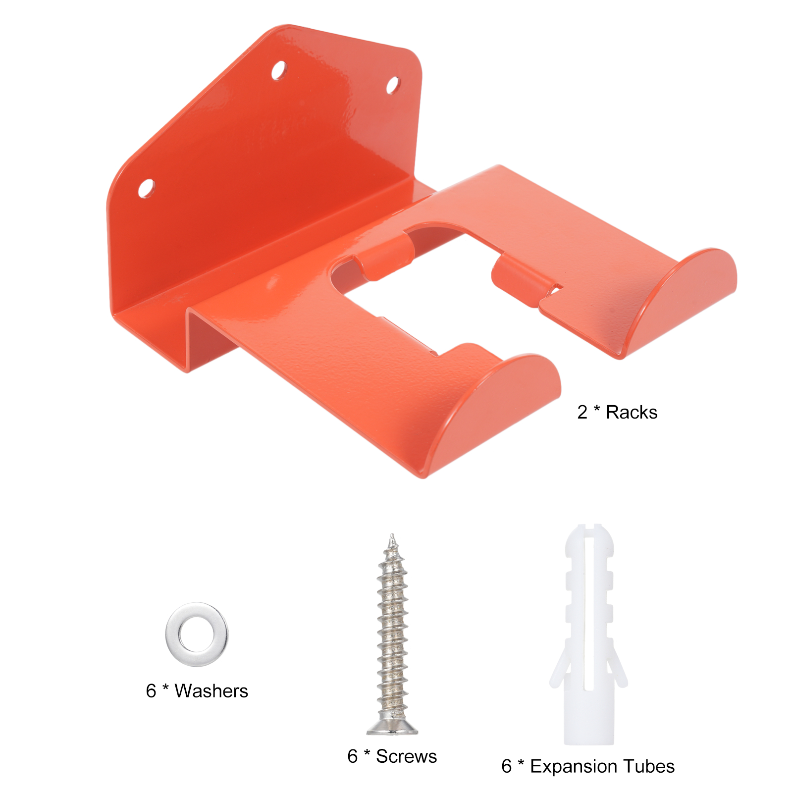 Set Mit 2 Unkrautjäthaltern, Robustem Wandorganizer Für Die Garage, Hängeregal Für Rasenmäher Und Gartengeräte.