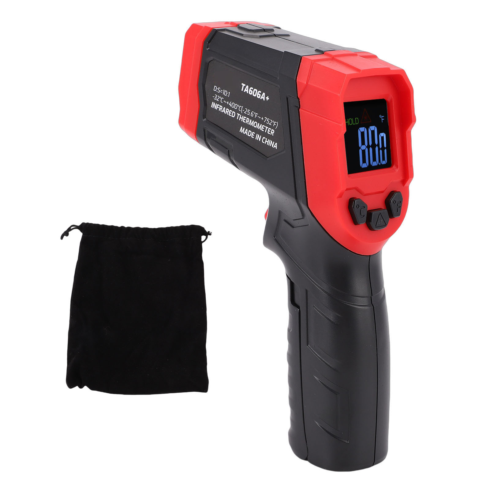 Infrarot-thermometer Mit Farbanzeige, Tragbare, Berührungslose Heißluftpistole Für Den Industriellen Einsatz In Küchen.