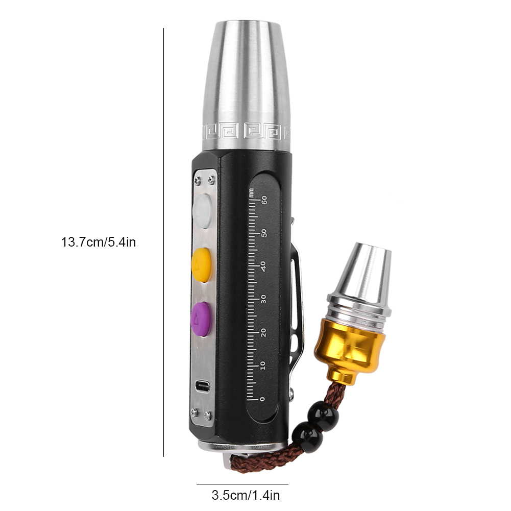 Expert Jades Tragbare 3-led-taschenlampe, Usb-aufladbar, Zur Identifizierung Von Schmuck Und Edelsteinen.