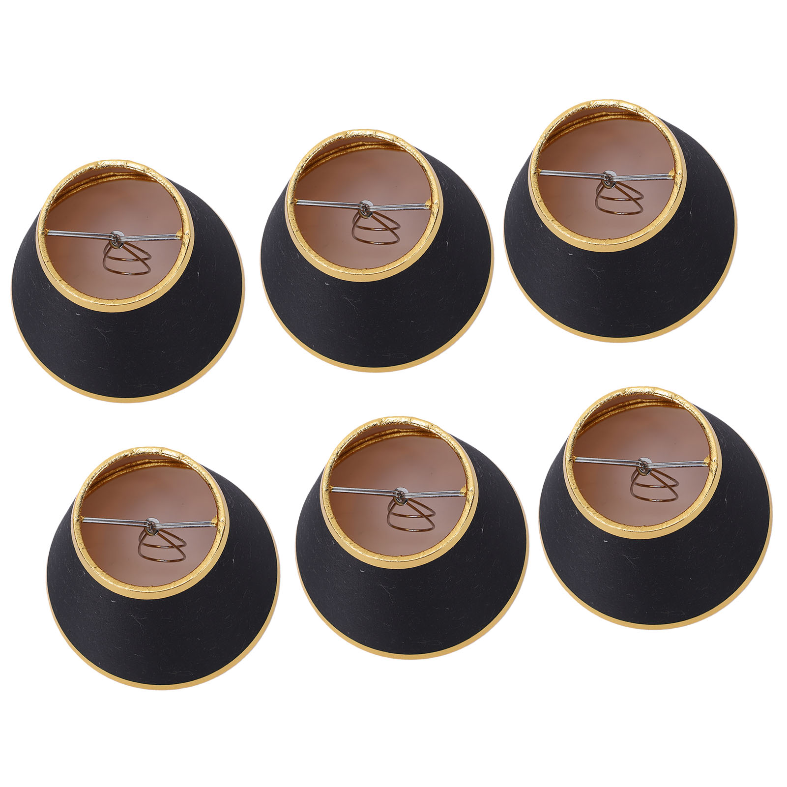 6 Elegante Und Moderne Stofflampenschirme Für Klemmleuchten Und Tischlampen.