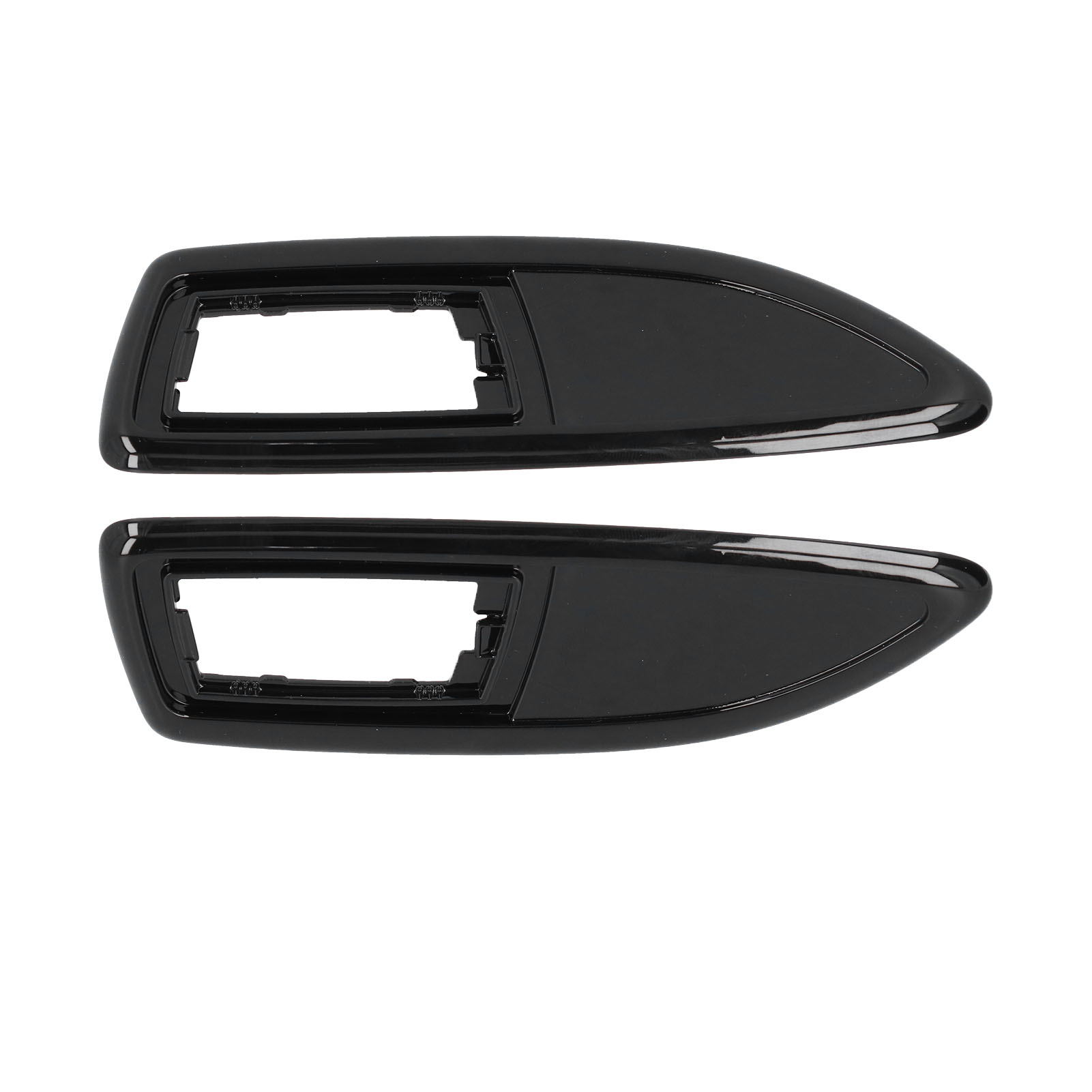 Seitliche Blinkerblenden, 2-teilig, Passend Für Vauxhall Corsa D Und Range Rover (2006–2014), Glänzend Schwarz