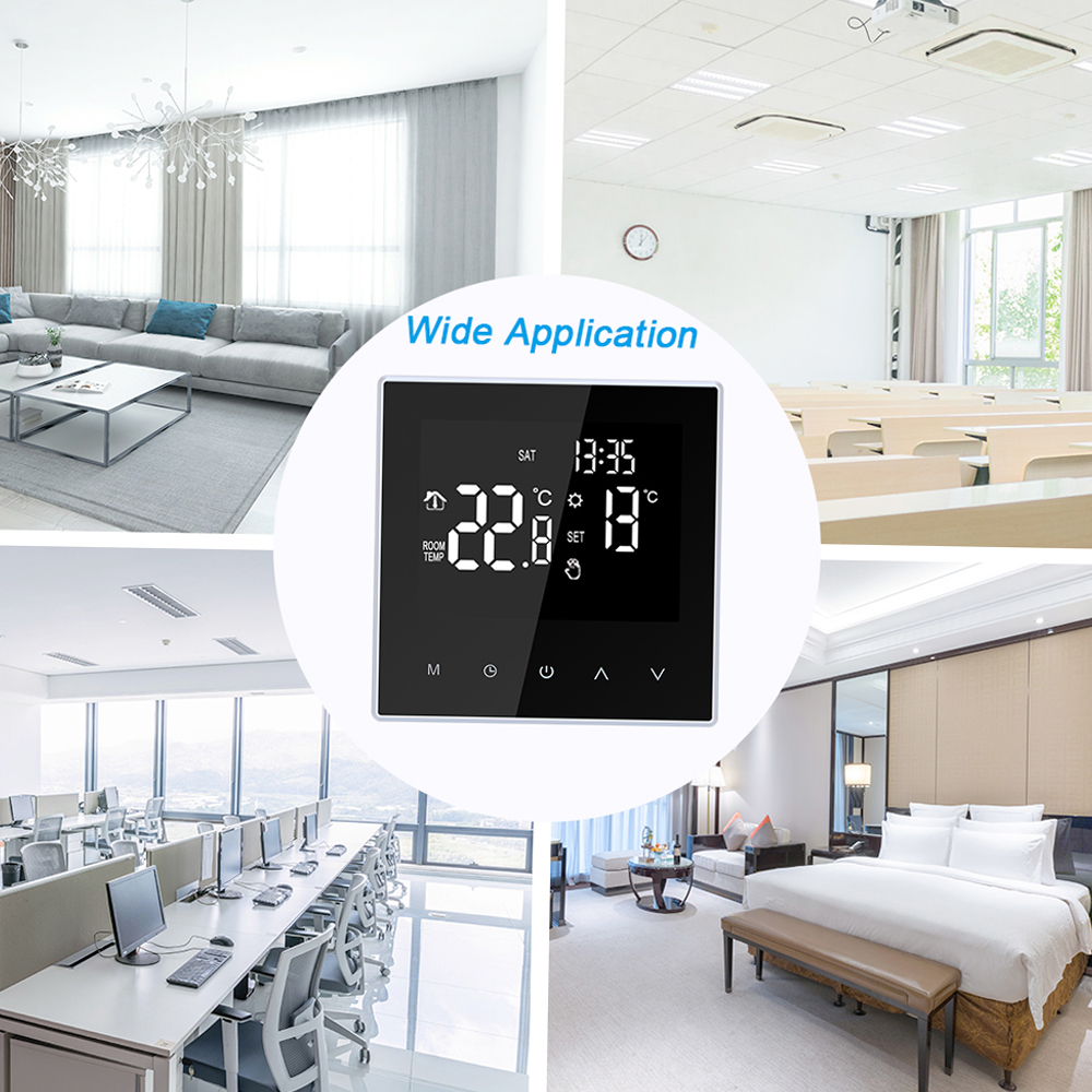 Intelligenter Thermostat, Digitaler Temperaturregler, Wochenzyklus, Programmierbare Elektrische Fußbodenheizung Mit Großem Lcd-bildschirm Für Zuhause, Schule, Büro, Hotel, 16 A (ohne Wlan)