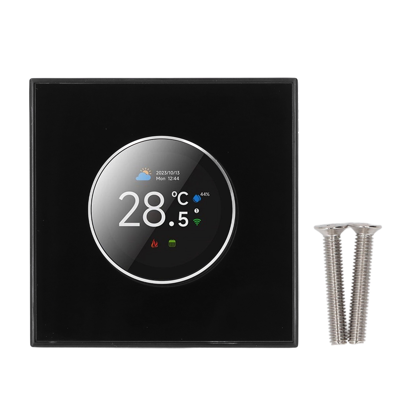 Intelligenter Tastenthermostat Für Warmwasserbereiter, Digitale Sprachsteuerung Der Temperatur, Kompatibel Mit Tuya Wifi, Bidirektionale Drehung Mit Kontrollleuchte, 95–240 V Wechselstrom