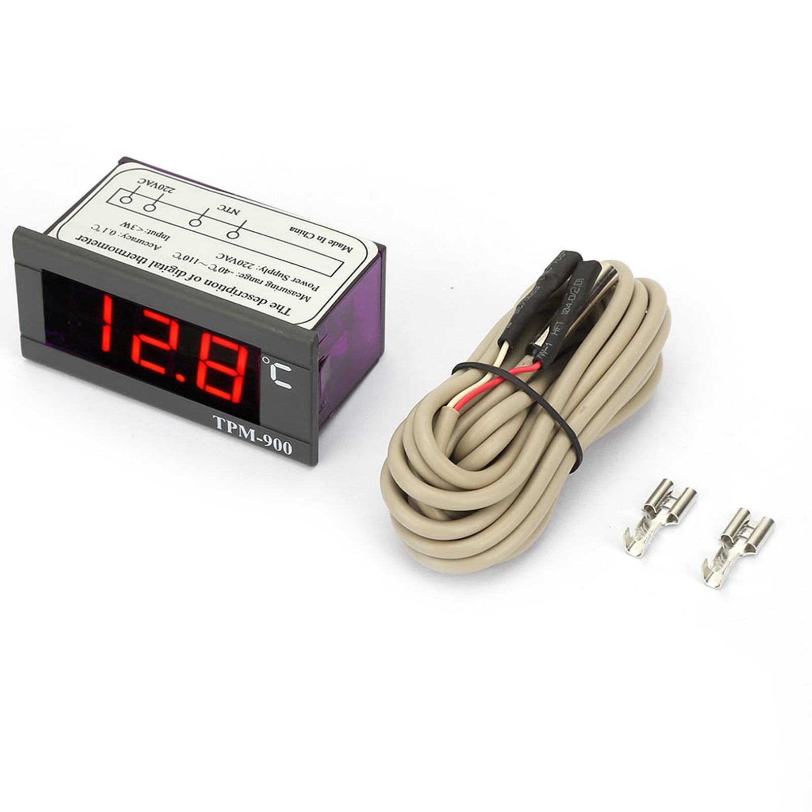 Tpm-900 220v Digitaler Temperaturregler, Led-anzeige Mit Thermostatsensor