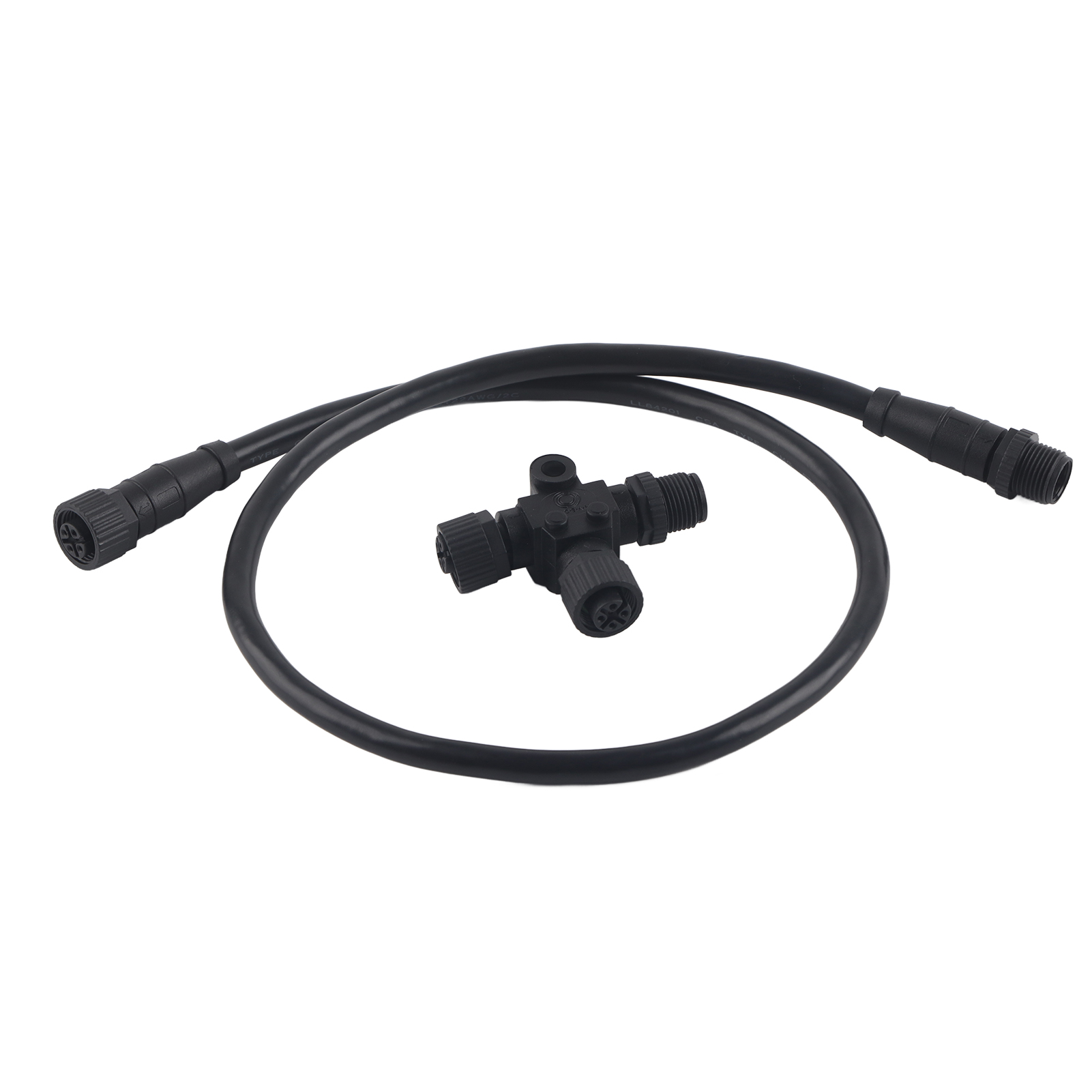 Nmea 2000 Backbone-kabel Mit T-stecker, 5-polig, Wasserdicht, M12, 0,5 M, Für Garmin-netzwerke
