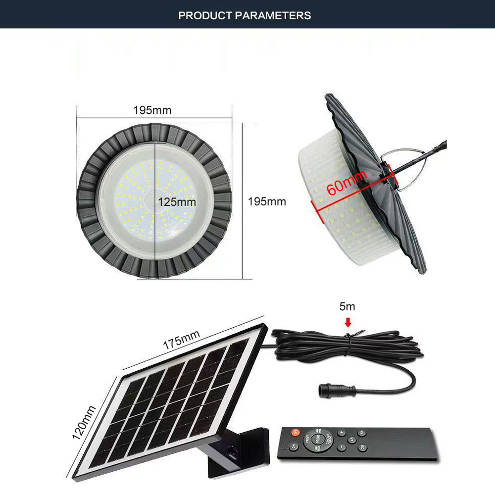 Wasserdichte Led-solar-hängeleuchte, 5 Modi, Bewegungssensor, Timer, Fernbedienung Für Den Innen- Und Außenbereich, Garten, Terrasse, Camping