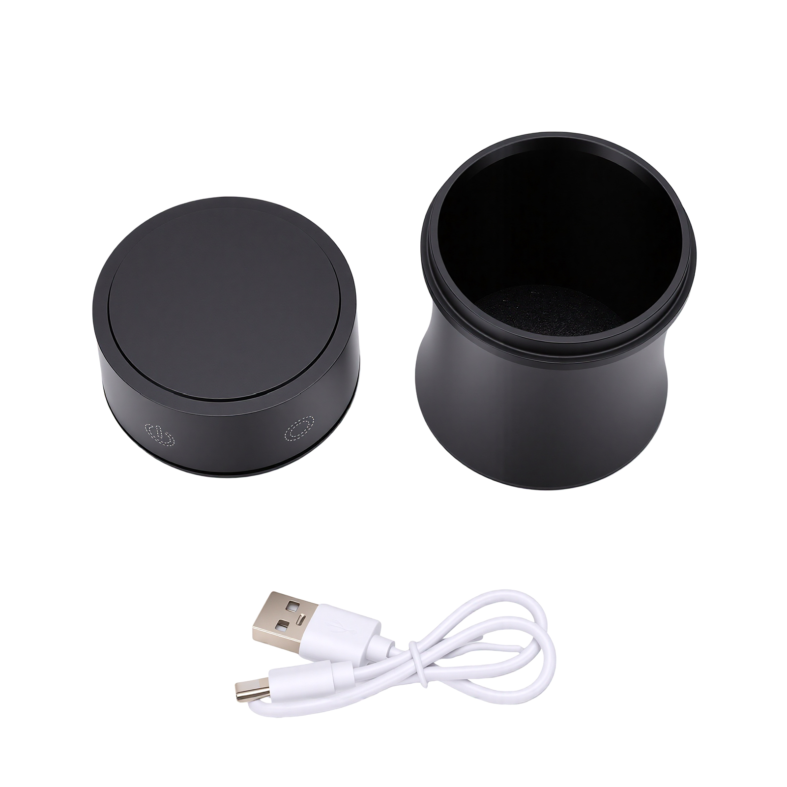 Digitaler Kaffeespender Mit Waage, Tragbar Und Wiederaufladbar, Mit Led-anzeige Zum Wiegen Von Schwarzen Kaffeebohnen, 500 G.