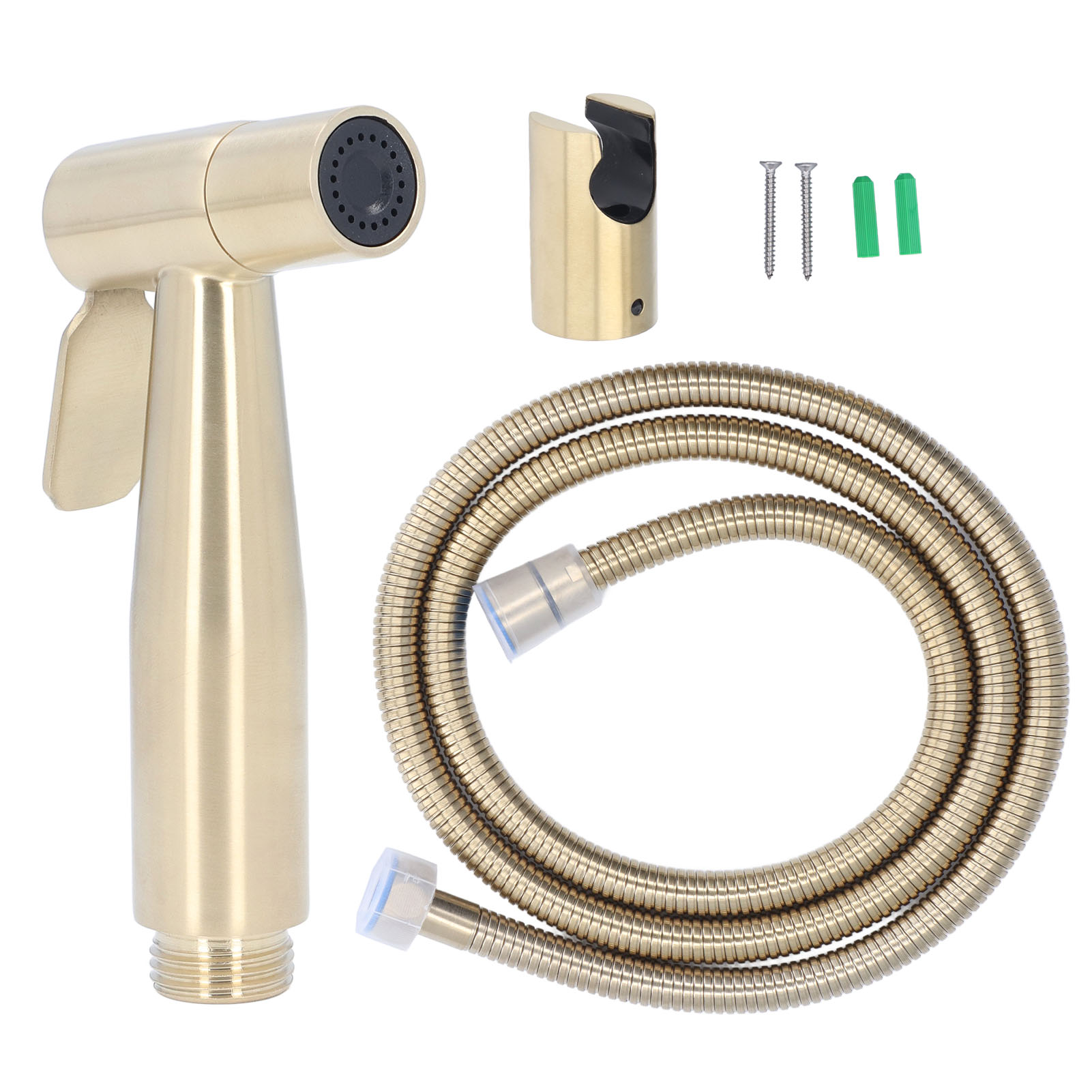 G1/2 Edelstahl-bidet-sprühkopf, Einstellbarer Wasserdruck, Tragbar, Kompakt, Einfache Installation, Goldene Handbrause
