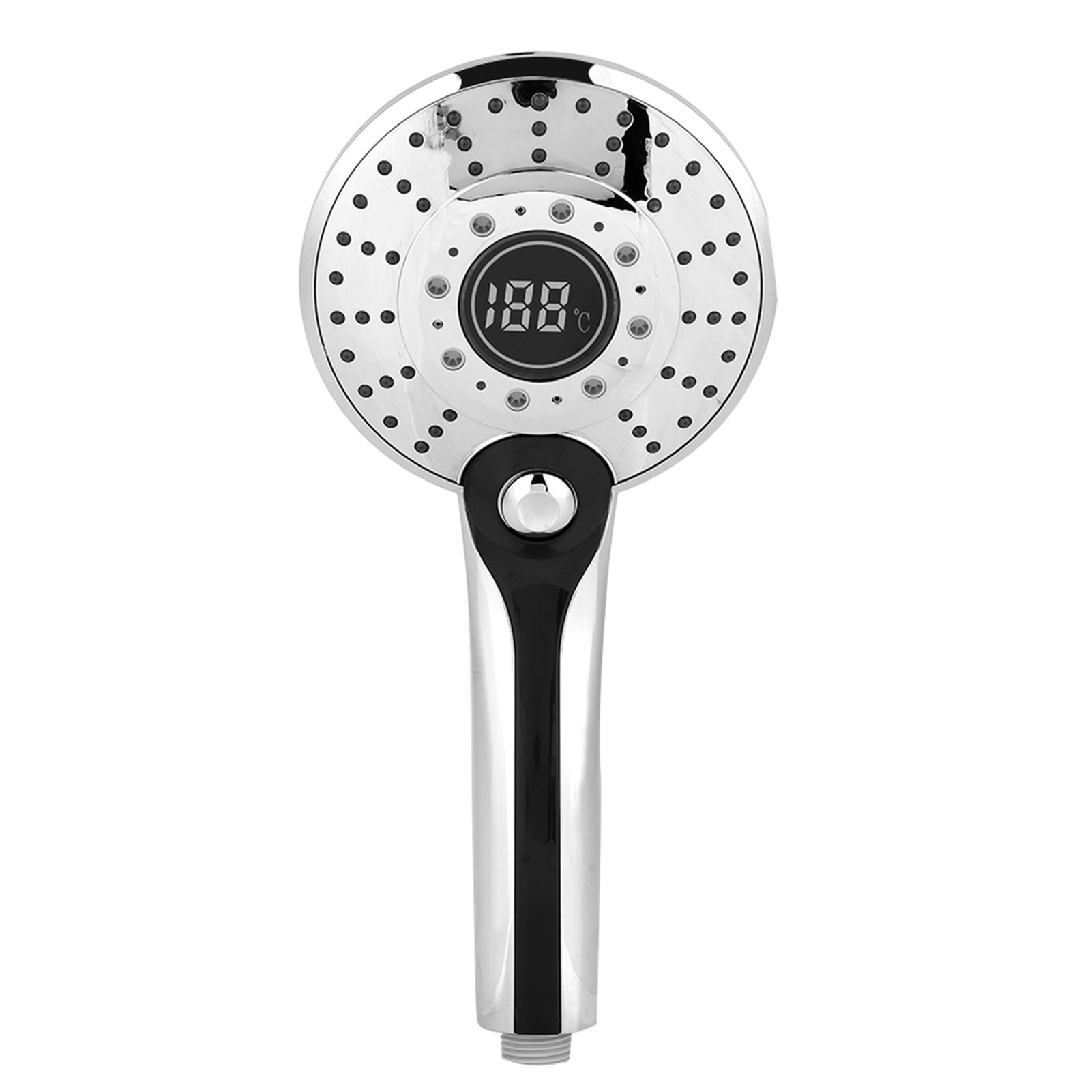 Led-duschkopf Mit Digitaler Temperaturanzeige Und 3 Wechselnden Farben, Ideal Für Zuhause, Hotel, Badezimmer, Trockene Haut Und Haare.