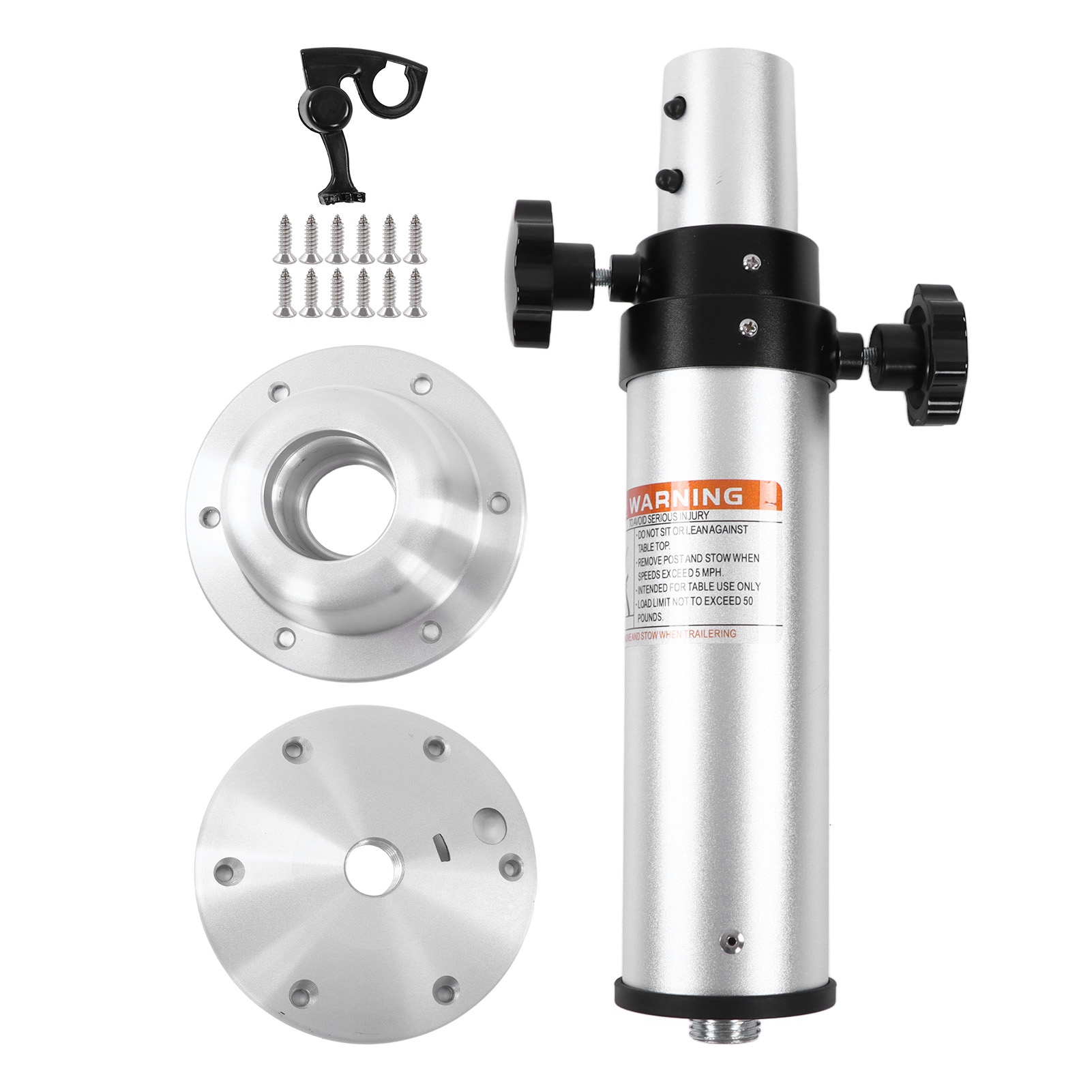 Abnehmbares Tischbein, Höhenverstellbar Von 430 Bis 745 Mm, 3-teilig, Aluminiumlegierung, Für Wohnmobil, Wohnwagen, Freizeitfahrzeug