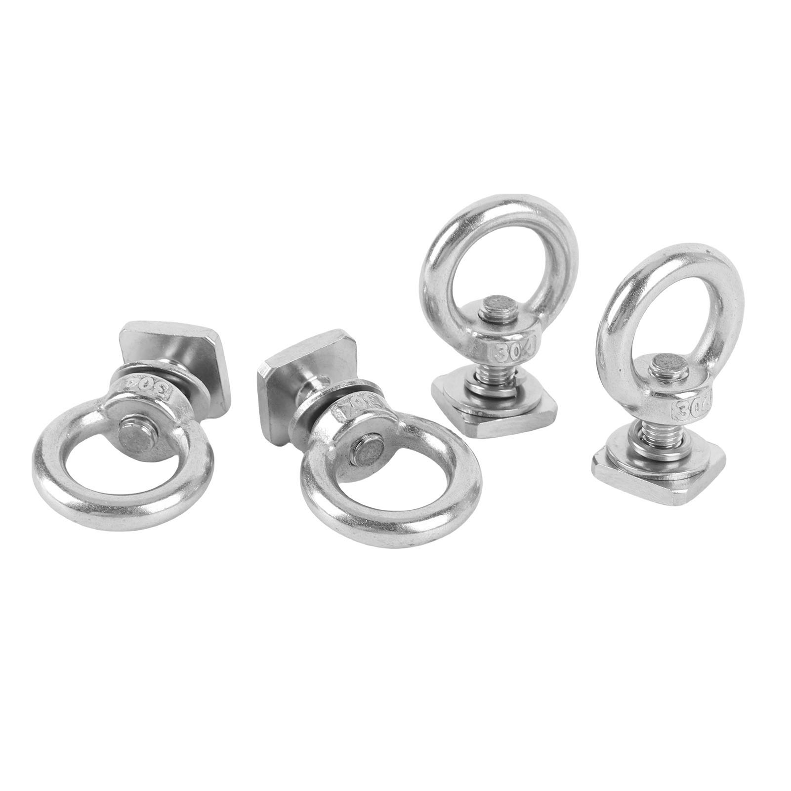 M8-edelstahlanker, 4er-pack, Hochbelastbare Sprengringschrauben Zur Befestigung Von Bungee-haken, Silber
