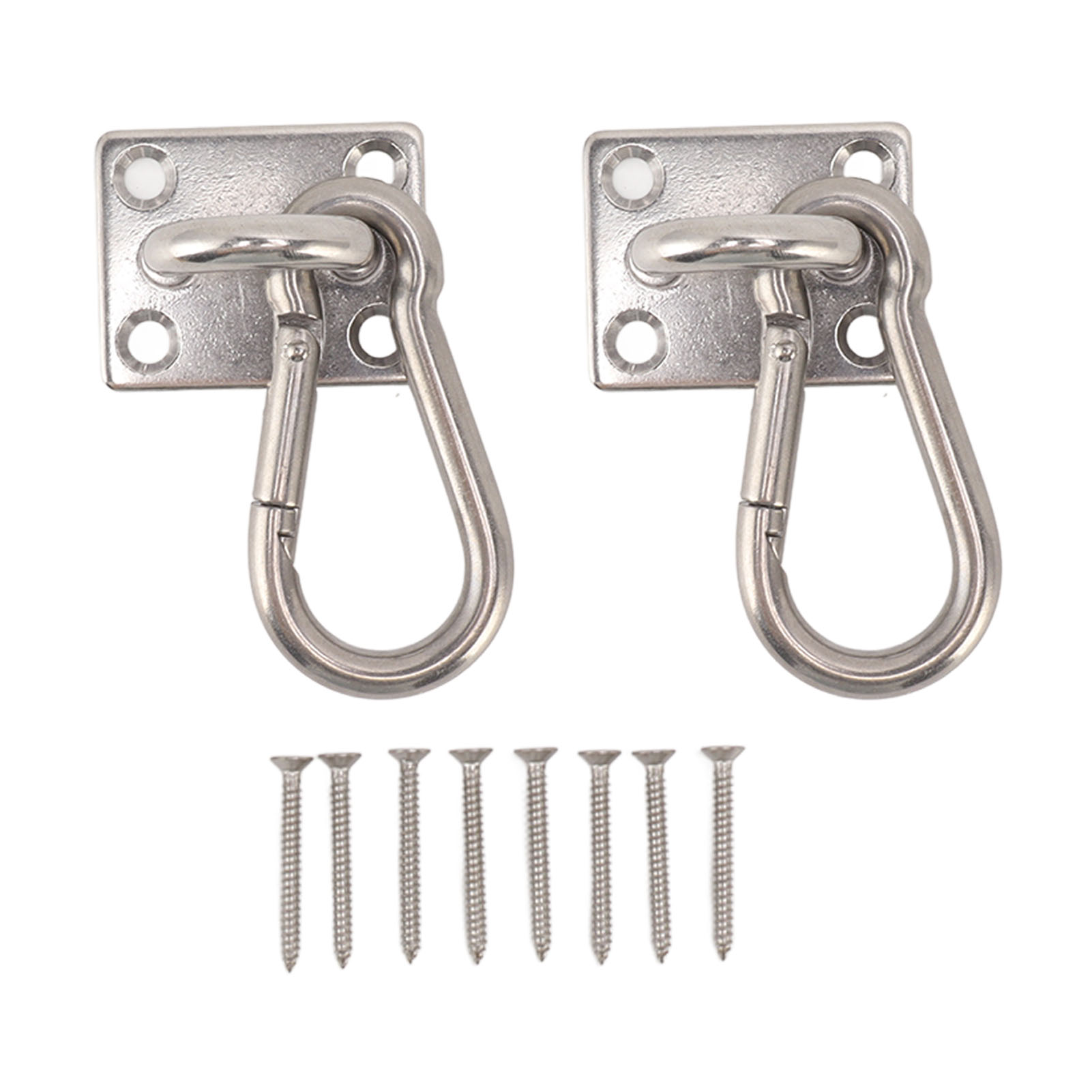 Set Drehbarer Outdoor-haken, Tragkraft 200 Kg, Mit Quadratischer Türschlaufe, Hängematte Aus Edelstahl 304, Für Veranda, Yoga