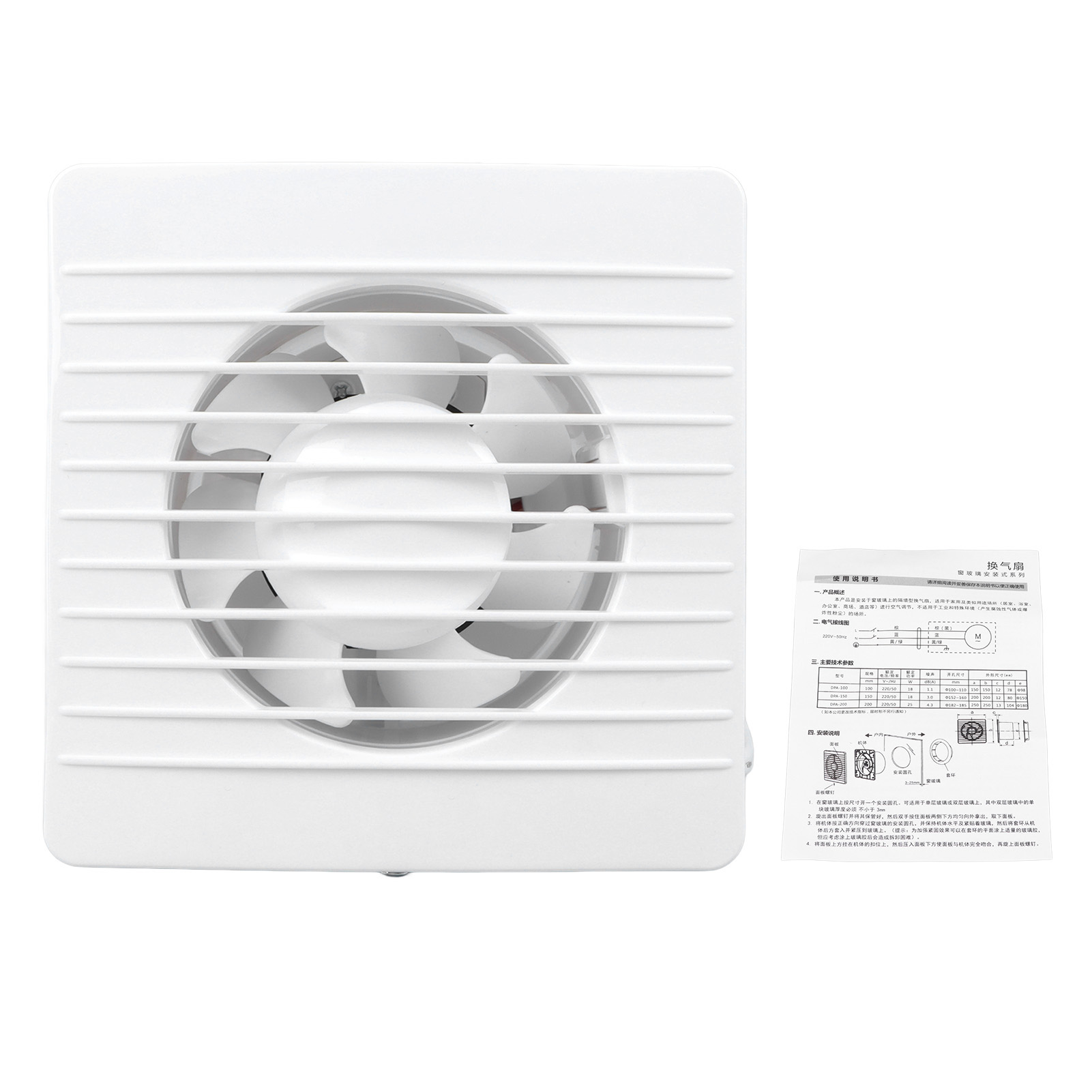 Deckenventilator Für Bad Und Küche, Leistungsstark, Wandmontiert Und Leise, 10 Cm (4 Zoll), 220 V