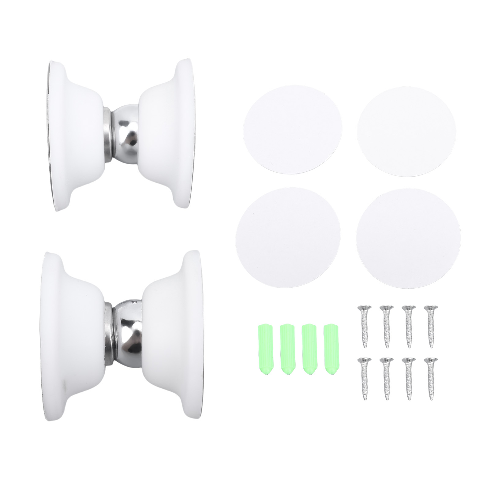Magnetischer Türstopper Für Wohnmobile, 2 Sets Mit Hochfesten Magneten Für Campervans, Wohnwagen Und Sattelauflieger, Weiß