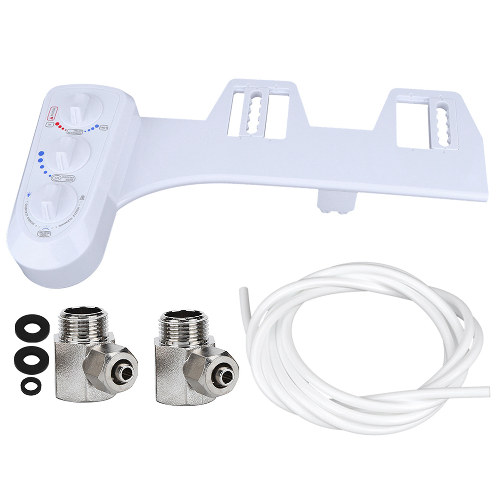 Nicht-elektrisches Smart-bidet-wc-duschset Mit Doppeldüse Und Warm-/kaltwasser (asien, Australien, Großbritannien: 1/2"-gewinde)