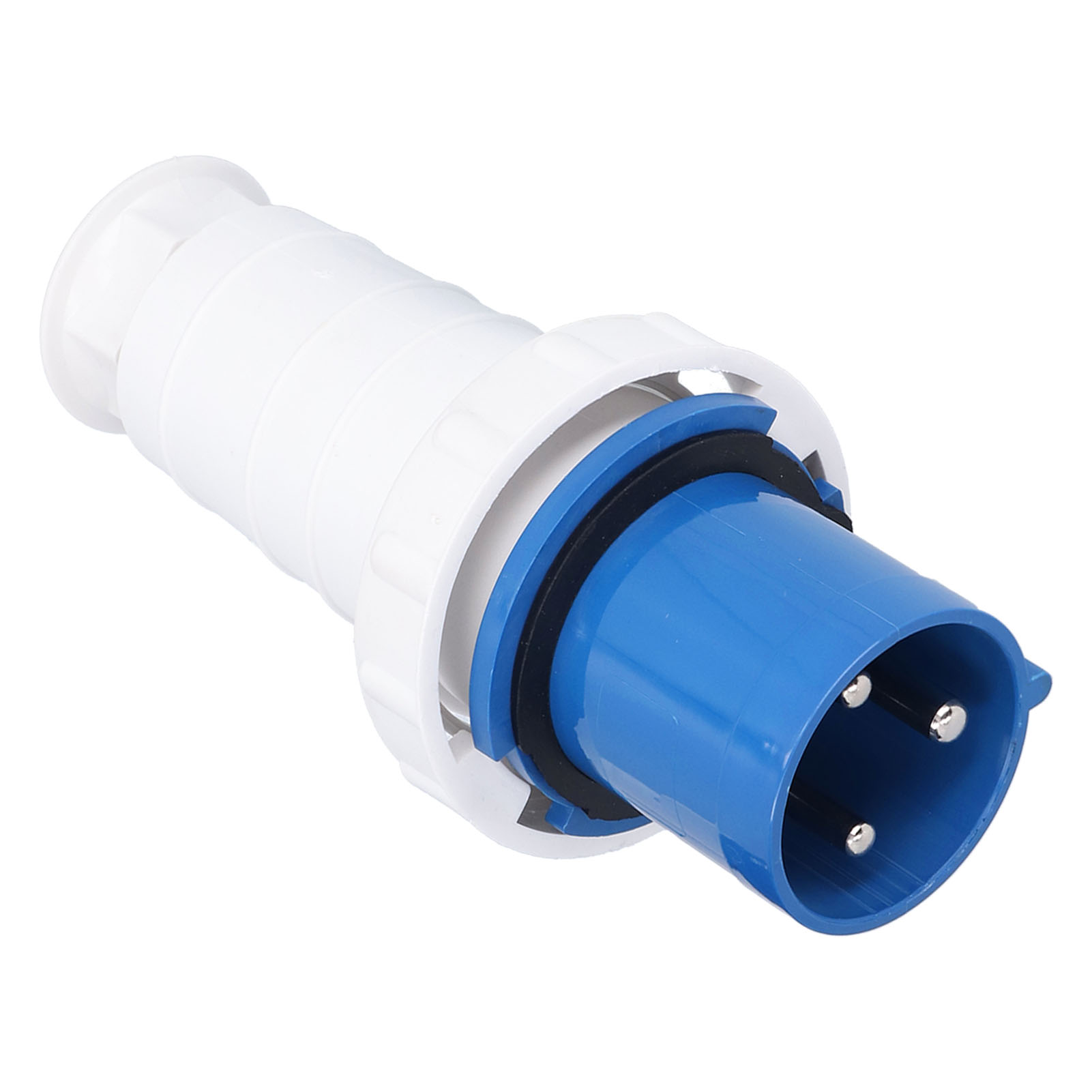 Wasserdichter Industriekabelverbinder, Schraubstecker, Drehstrom, 2p+e-stifte, 220–250 V, 63 A