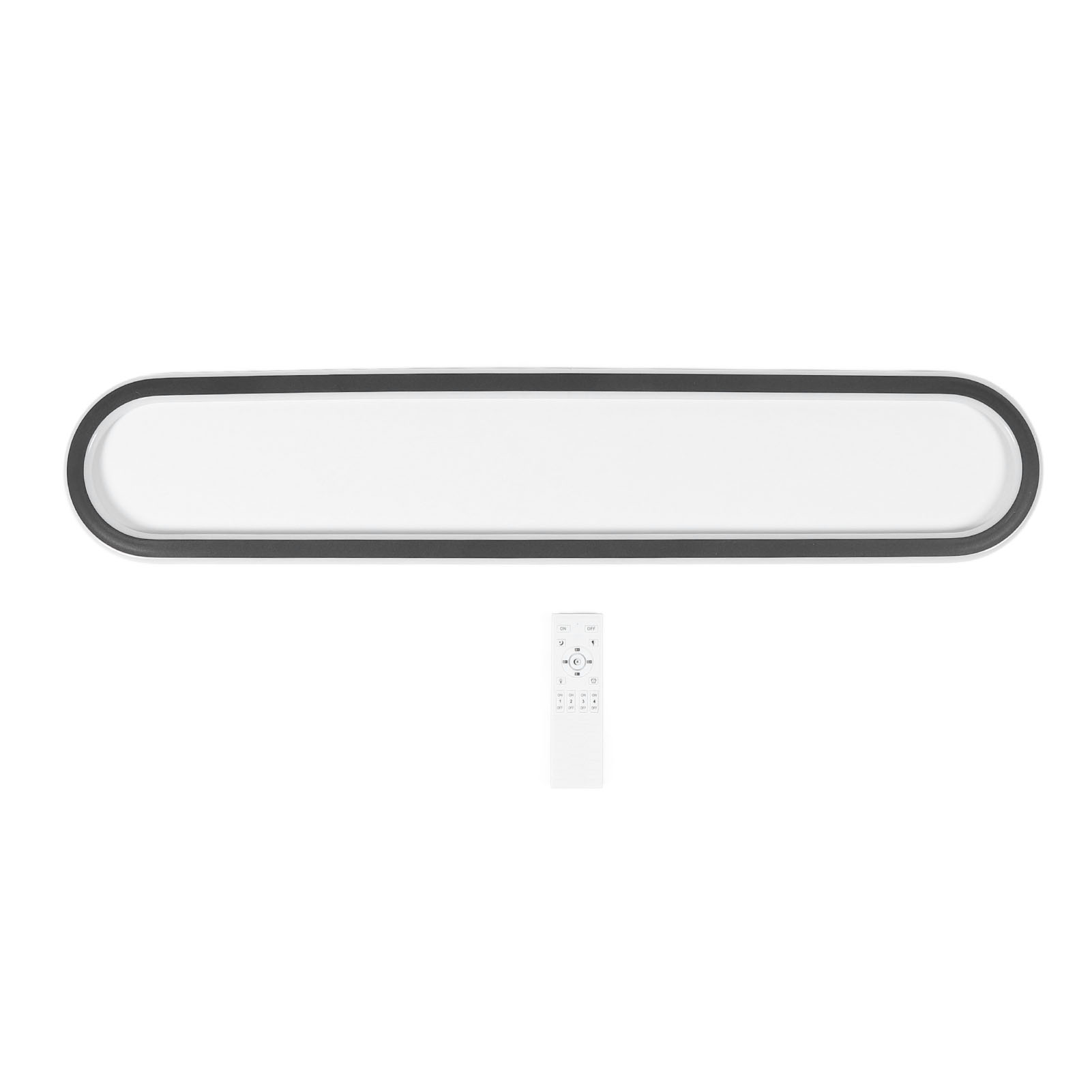 Moderne, Dimmbare Led-deckenleuchte Mit Fernbedienung Und Memory-funktion. Längliches, Lineares Design, Flimmerfrei, Einfache Montage. Ideal Für Küchen, Schlafzimmer Und Büros.