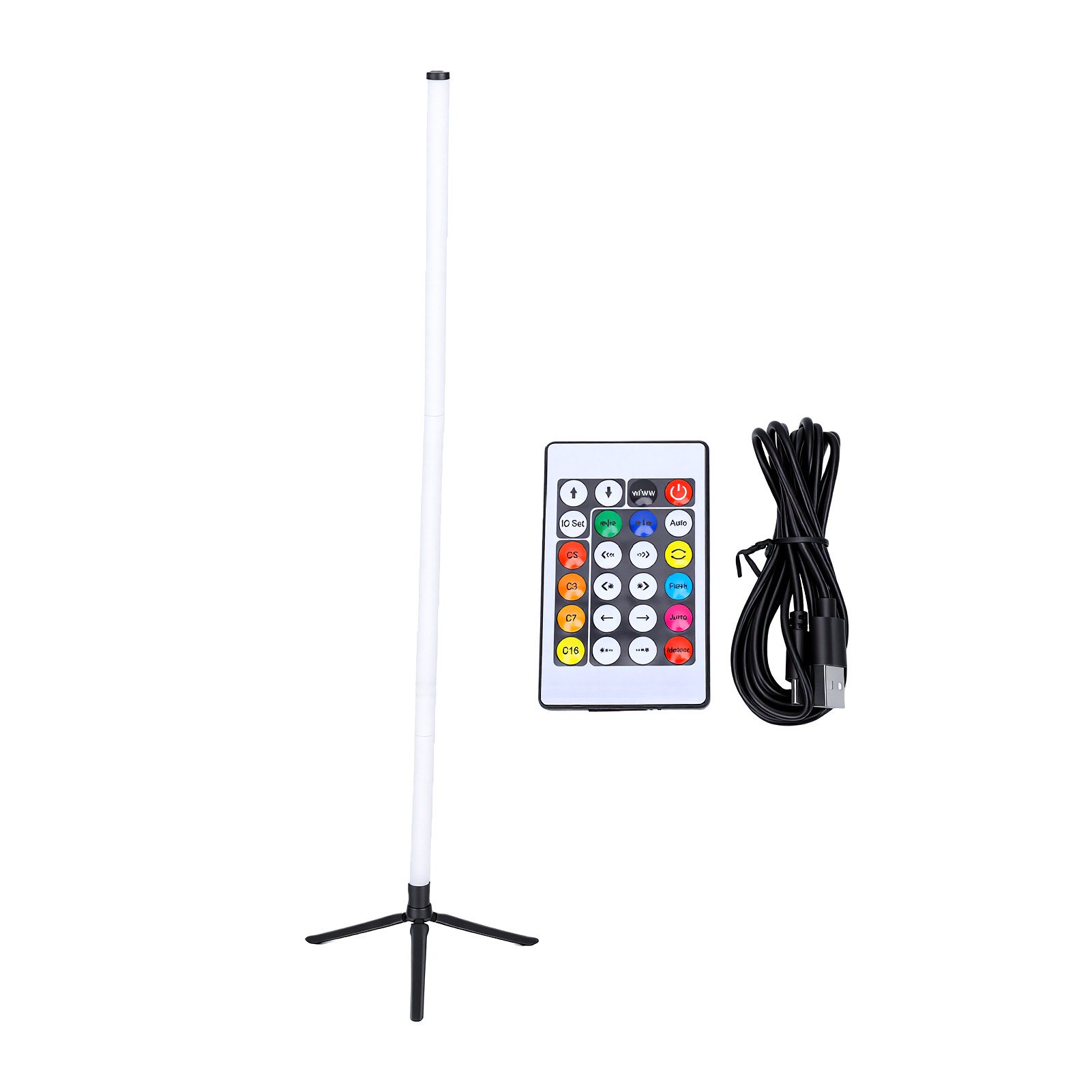 Rgb-stehlampe Mit Dimmer, Musik-synchronisationsmodus, Eck-led Mit Ständer, Fernbedienung Über Bluetooth-app, Usb-stromversorgung, Ideal Für Spielzimmer, Wohnzimmer Und Schlafzimmer.