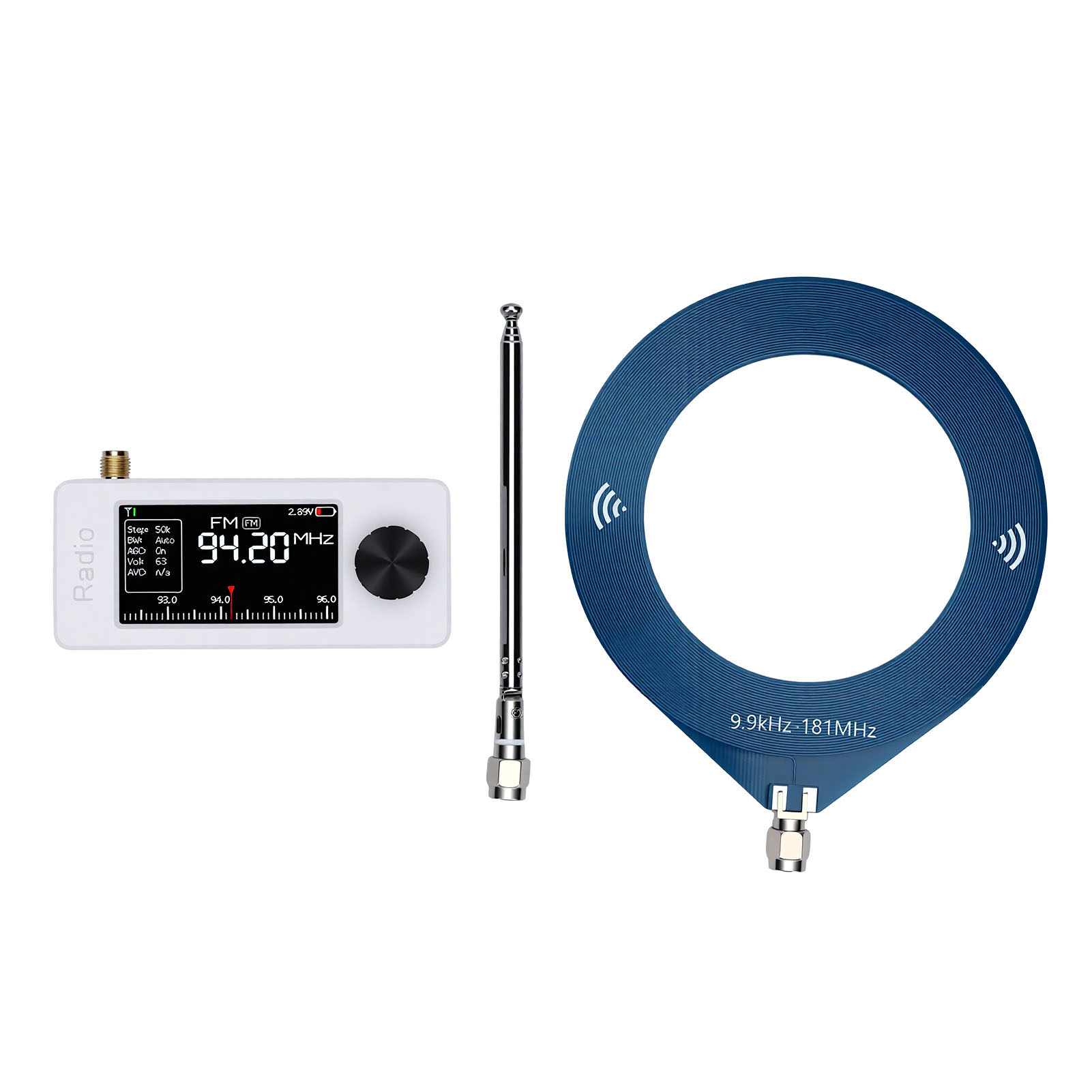 Mini-tragbares Radio Mit 1,9-zoll-farbbildschirm, Multiband-am/fm/lsb-usb-empfänger Für Reisen, Camping Und Den Gebrauch Zu Hause.