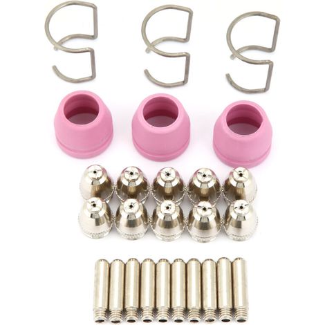 26-teiliges Set Für Ag60 Sg55 Plasma-schneidbrenner: Verschleißteile, Elektroden, Düsen Und Schutzkappen.