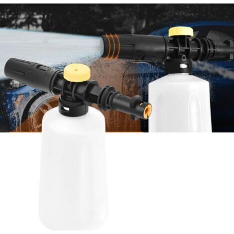 Schaumkanone Für Kärcher K2 K3 K4 K5 K6 K7 Hochdruckreiniger, 750ml Flaschen-set Mit Schaumlanze Und Schneelanze Für Autos Mit Einstellbarer Düse, Zur Autowäsche Und Fensterreinigung