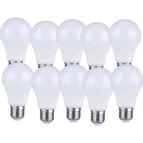 Ymyny 10er-set, E27, 9 W, A60, Led-lampen – Warmweißes Licht 4000 K – 806 Lumen